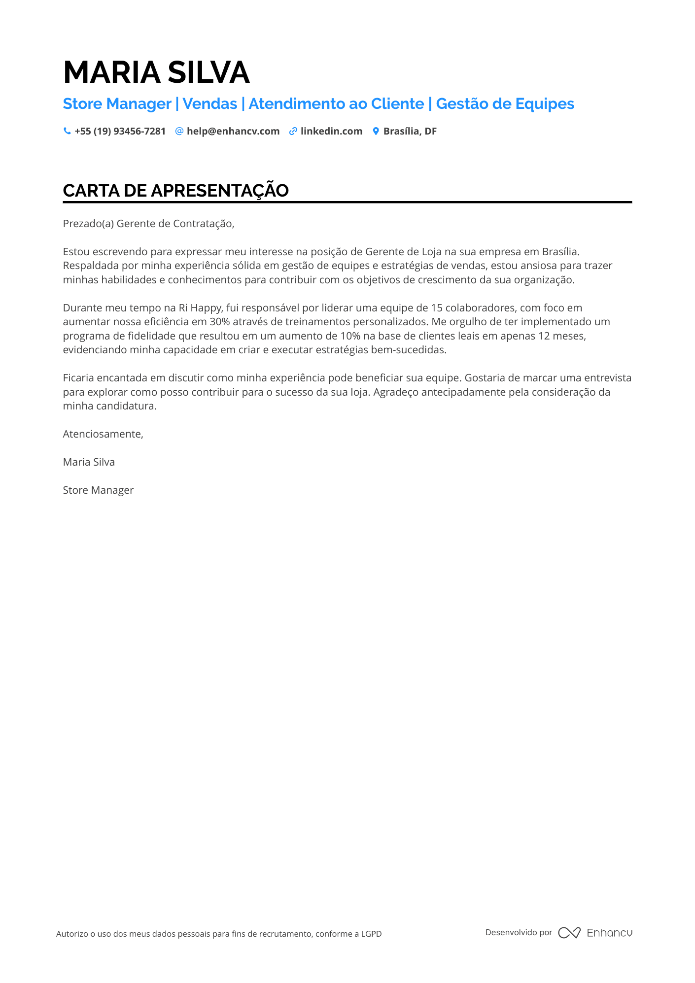Gerente de Loja de Brinquedos