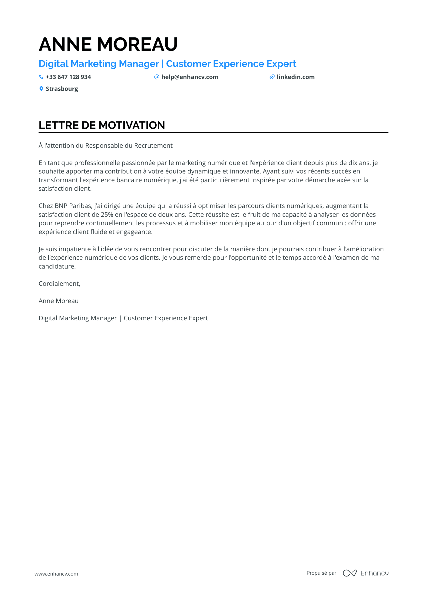 Chef de Projet Marketing