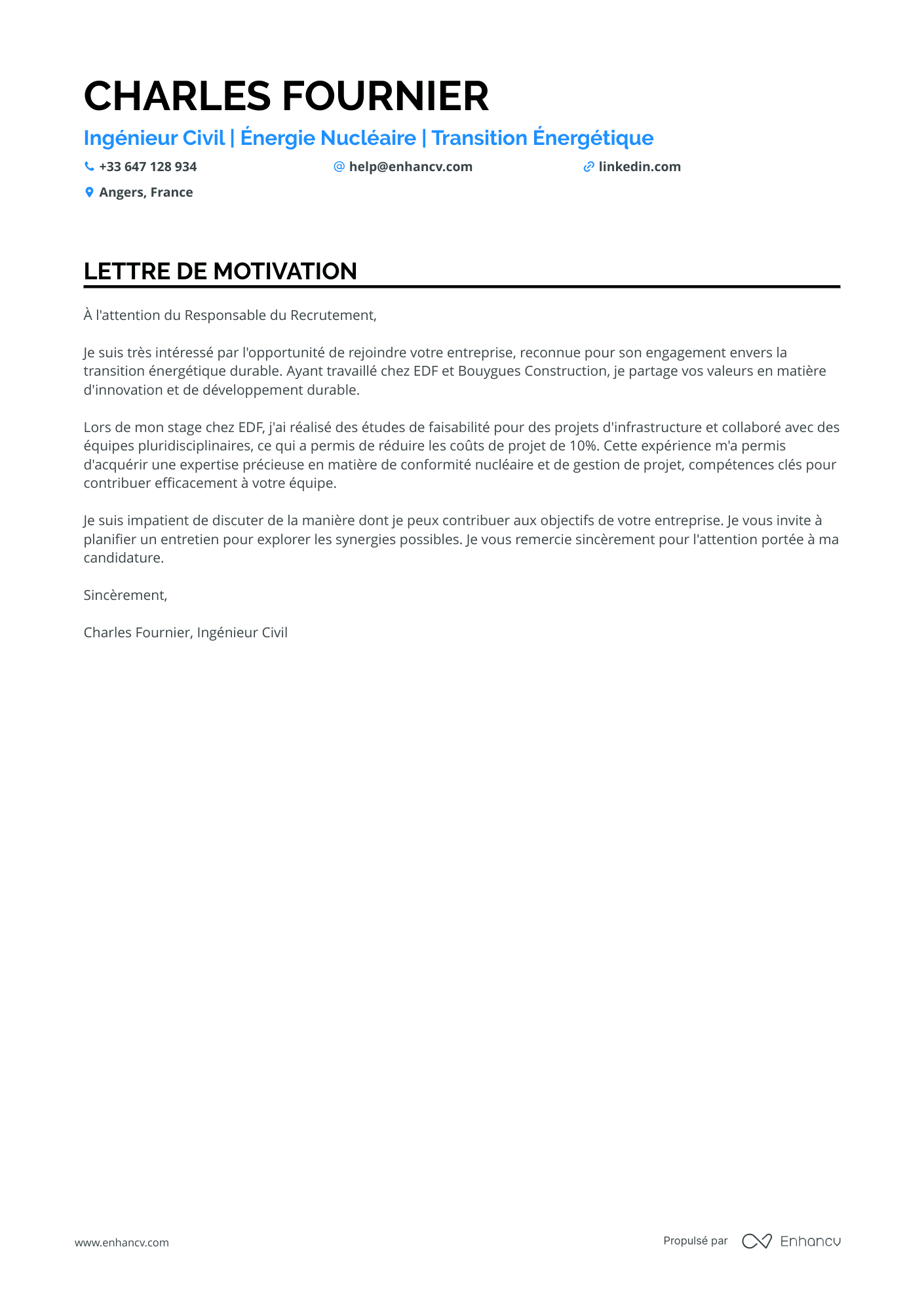 Stage Ingénieur Civil
