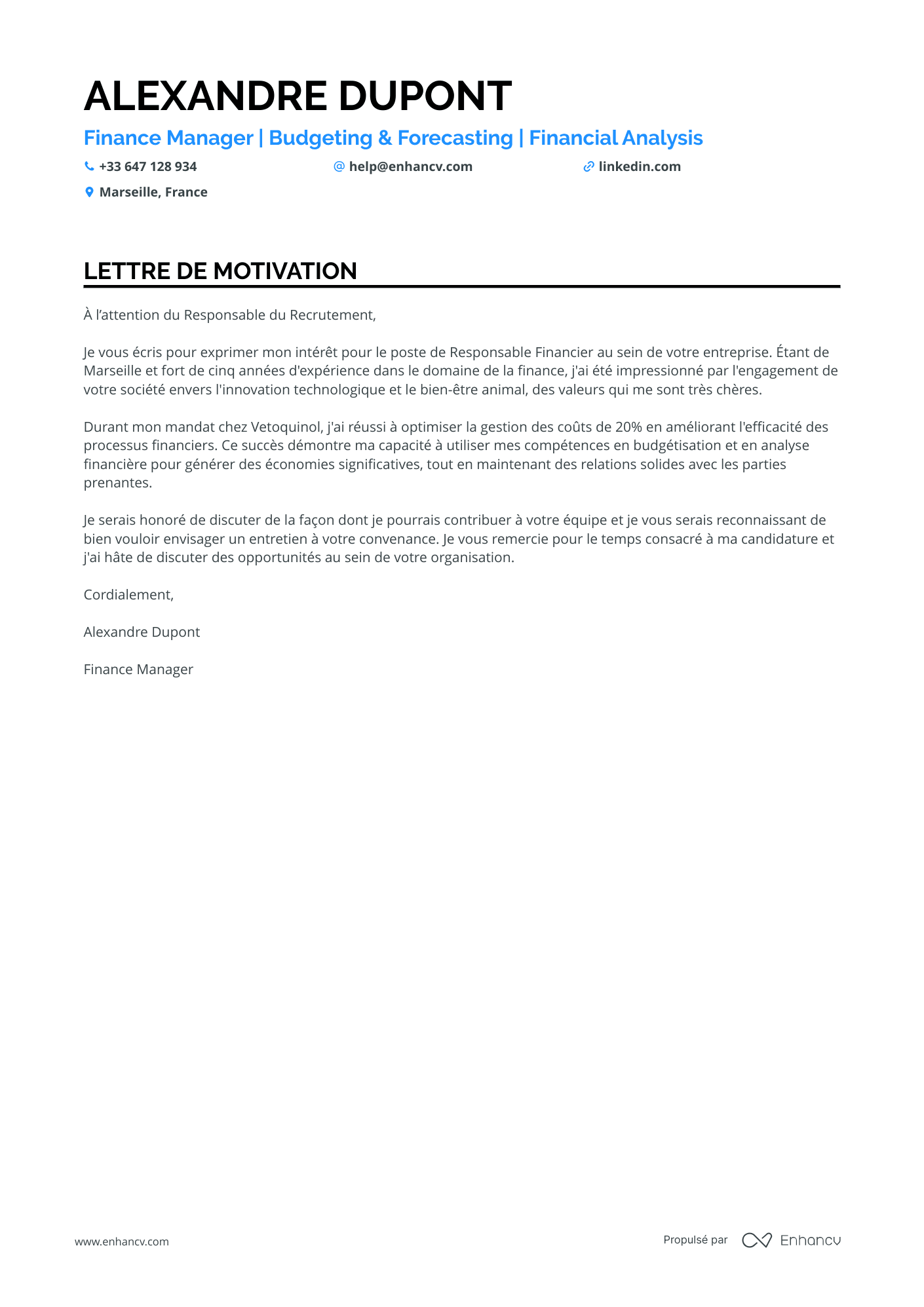Directeur Commercial Expérimenté
