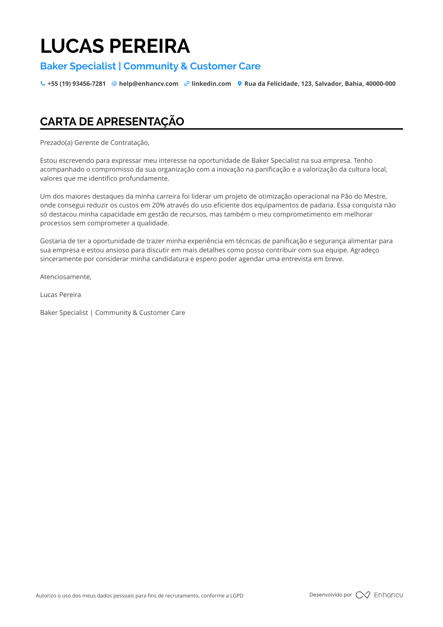 Padeiro de Produção