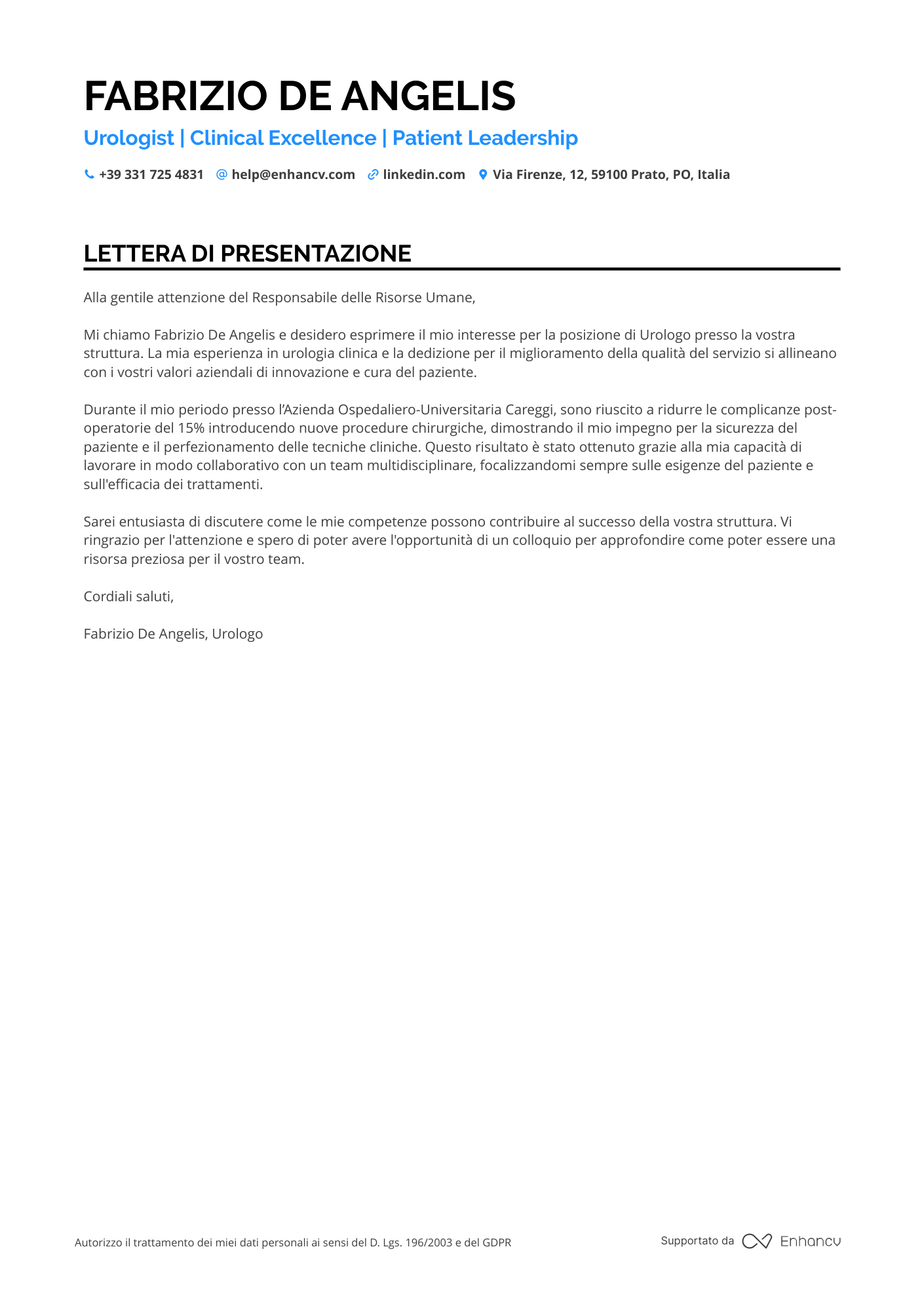 Medico Specialista in Urologia