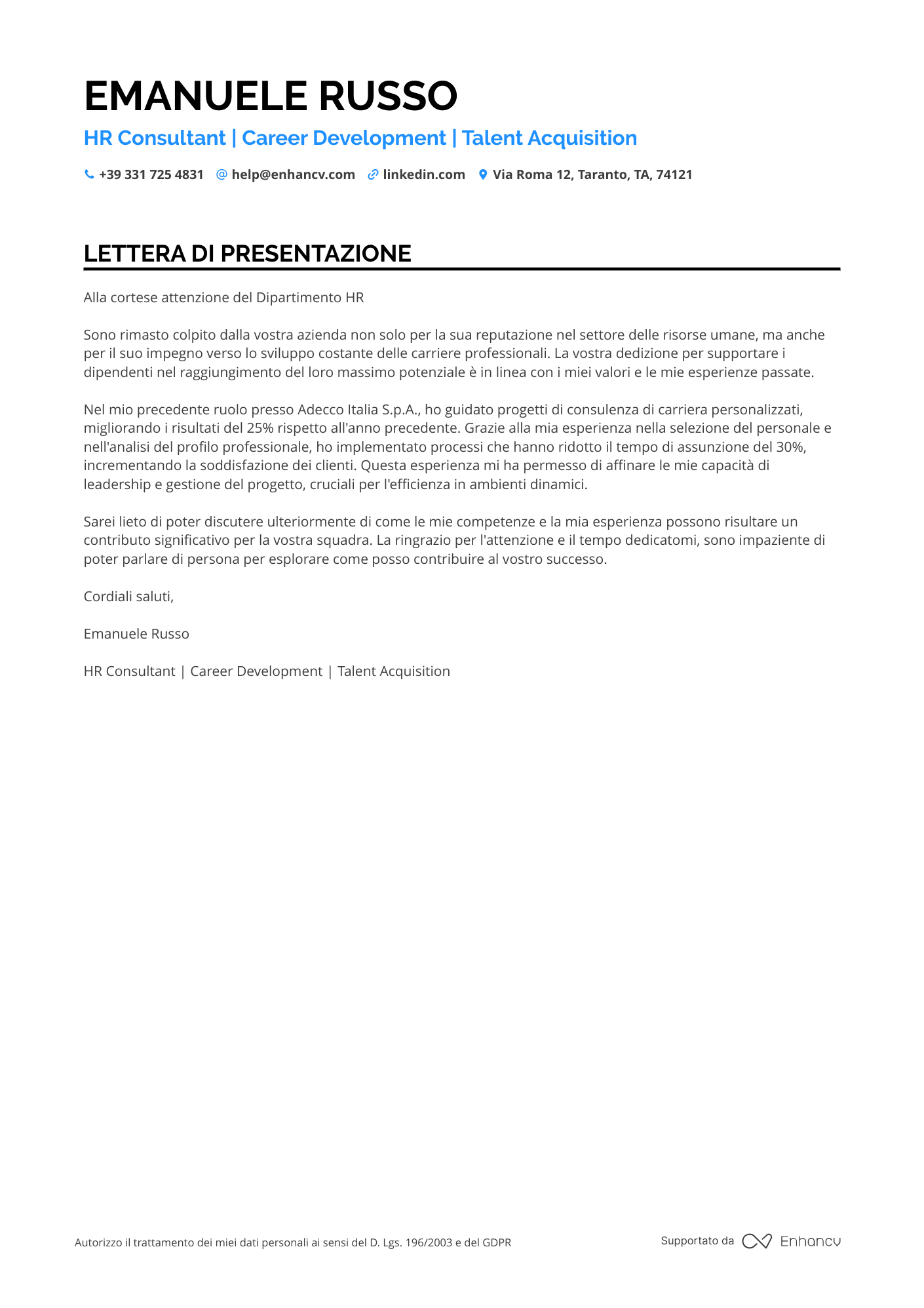 Consulente di Risorse Umane