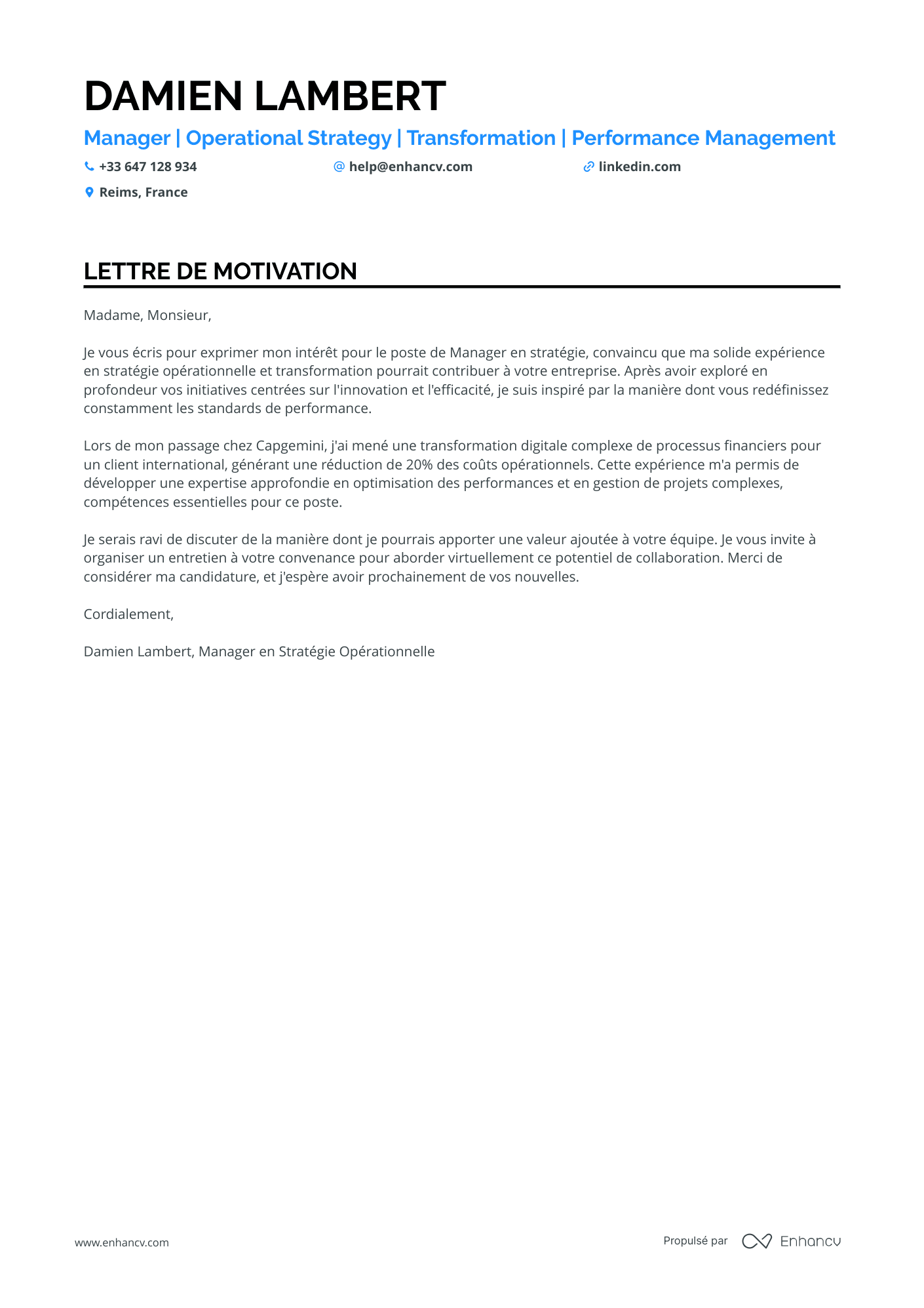 Manager des Finances