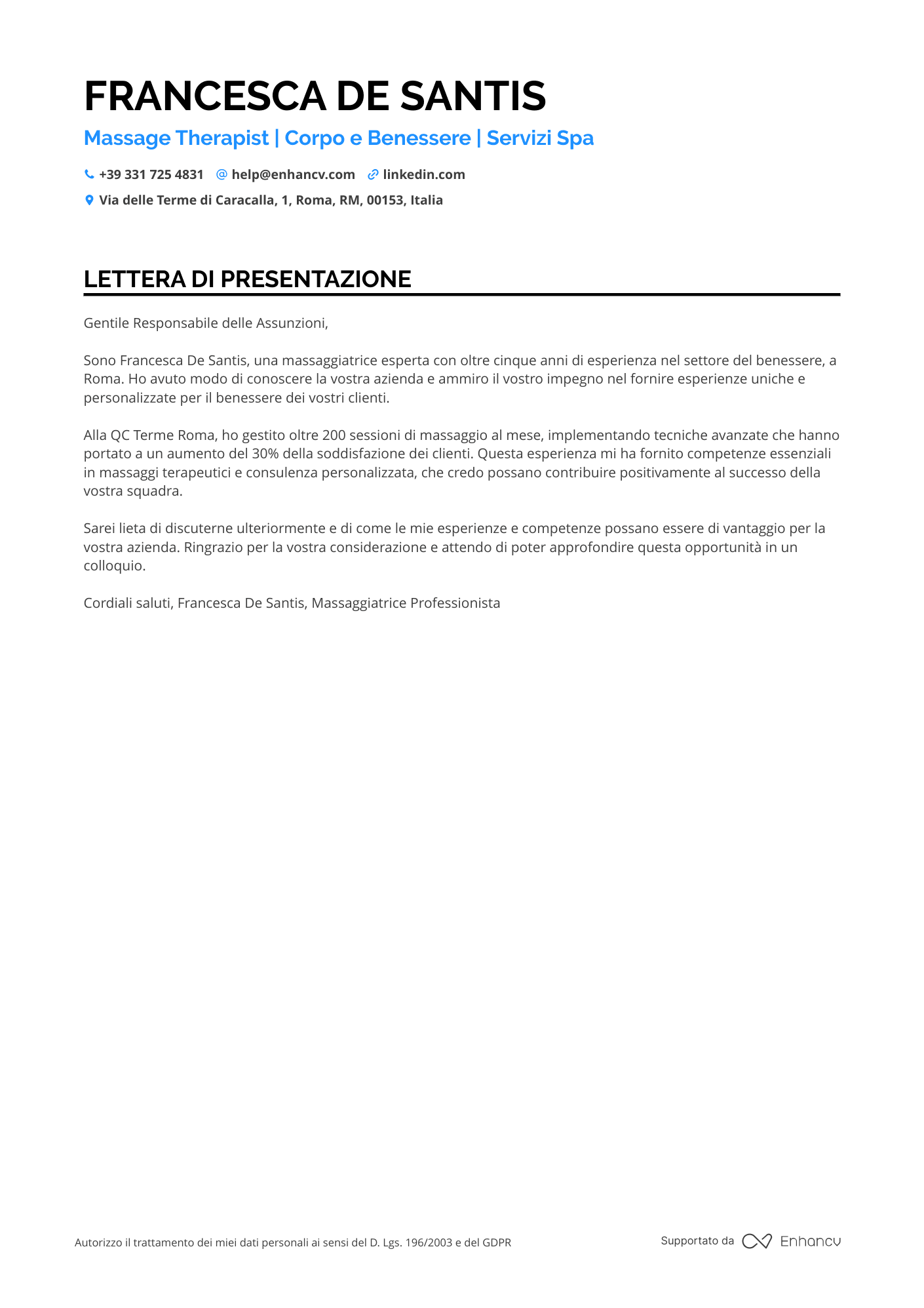 Massaggiatore Oncologico