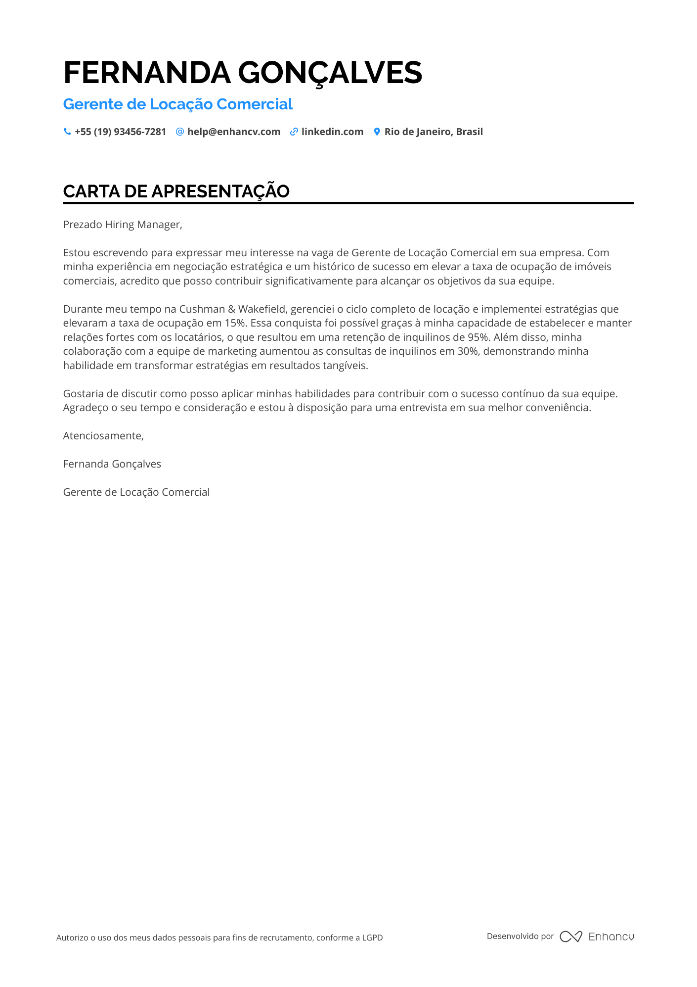 Gerente Comercial de Varejo