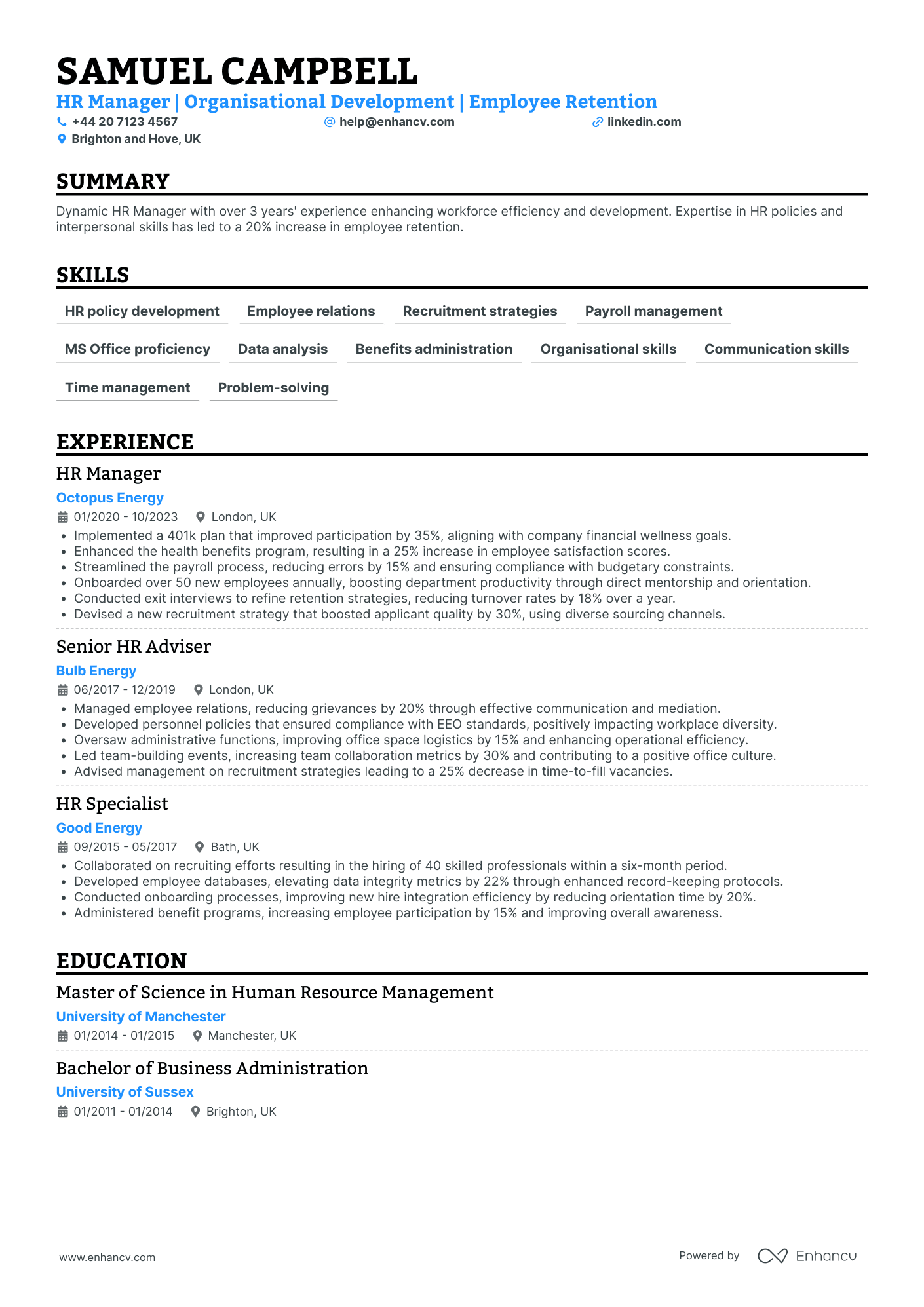 HR Manager in Energy
