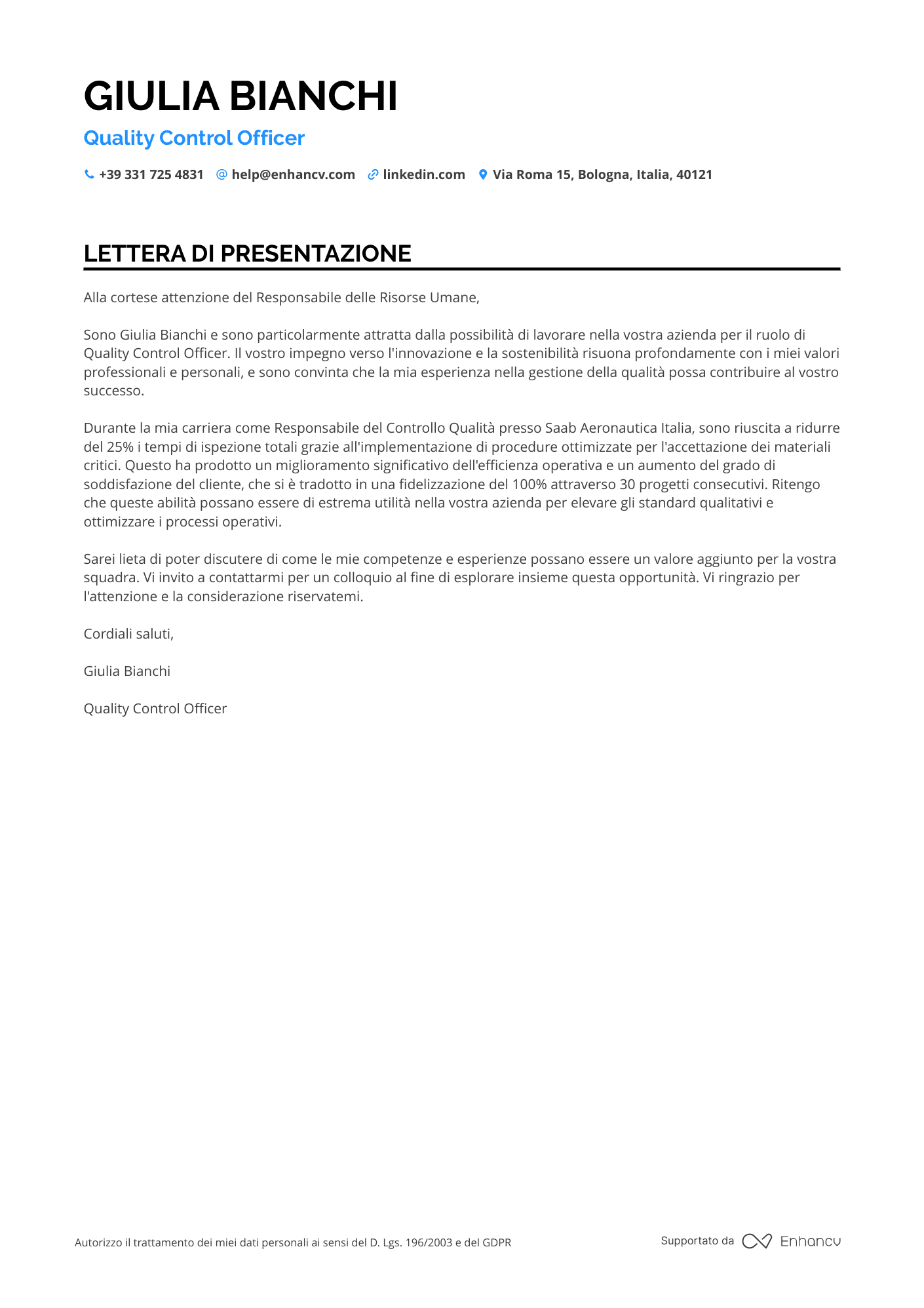 Manager di Qualità