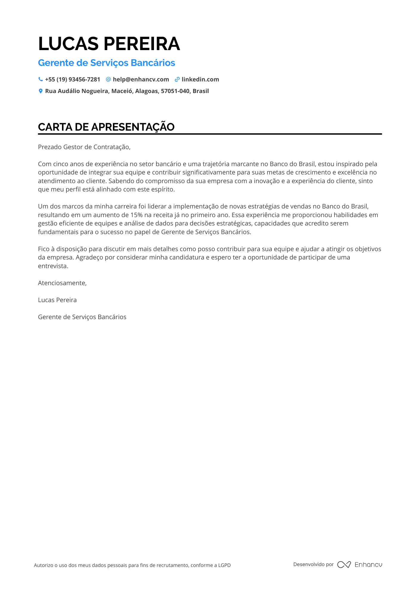 Gerente Bancário
