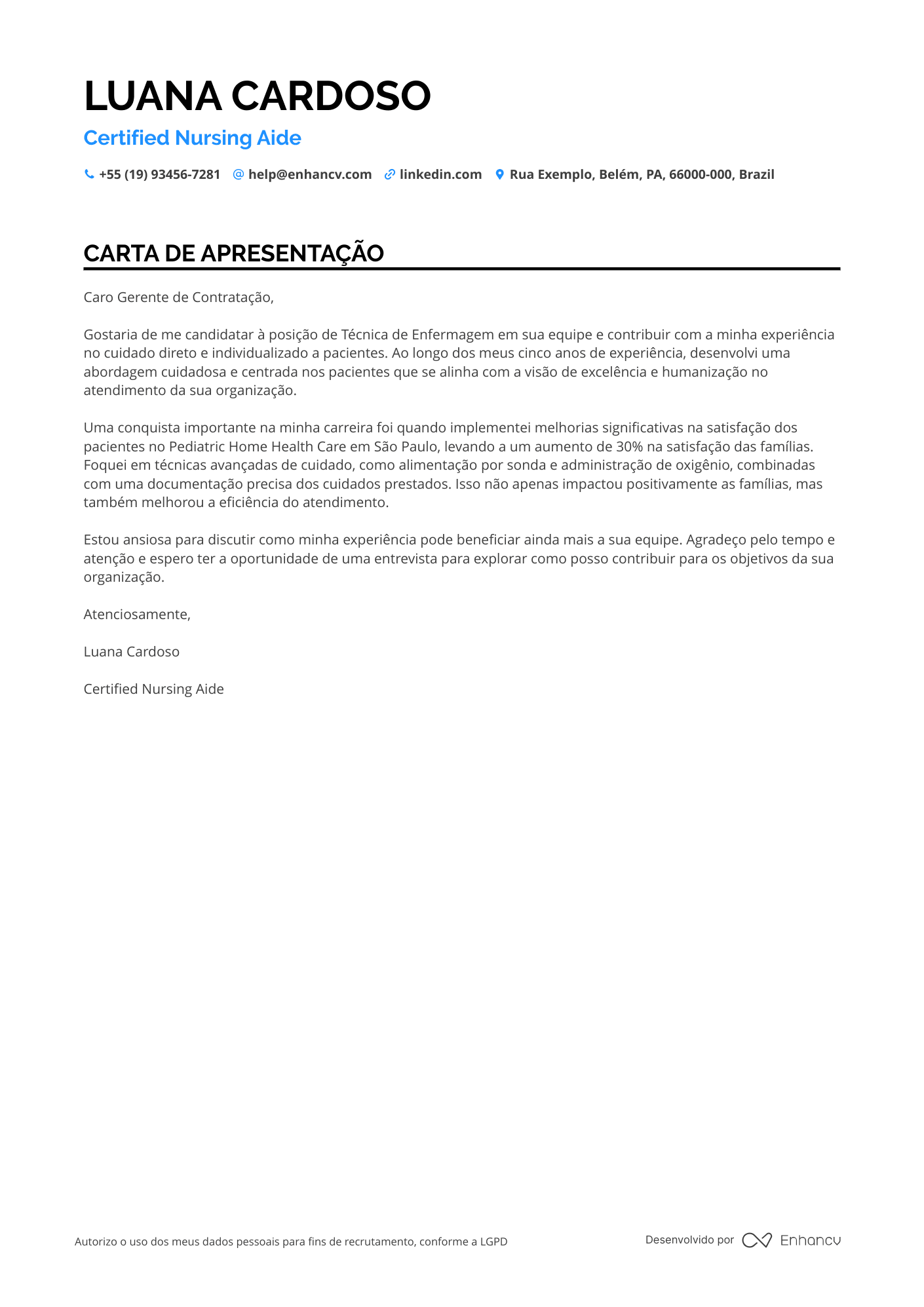 Auxiliar de Enfermagem em Pediatria