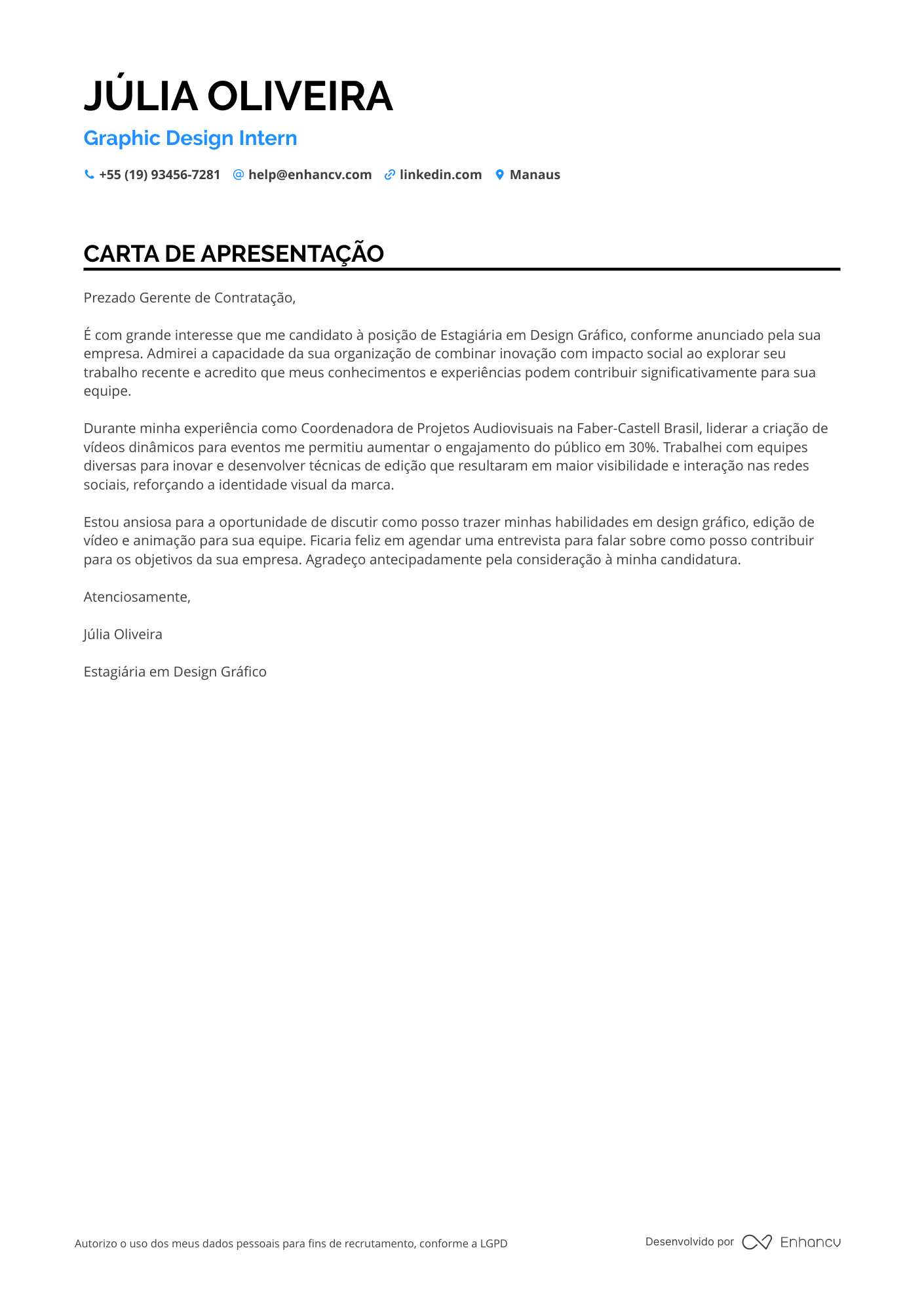 Estagiário de Design Gráfico