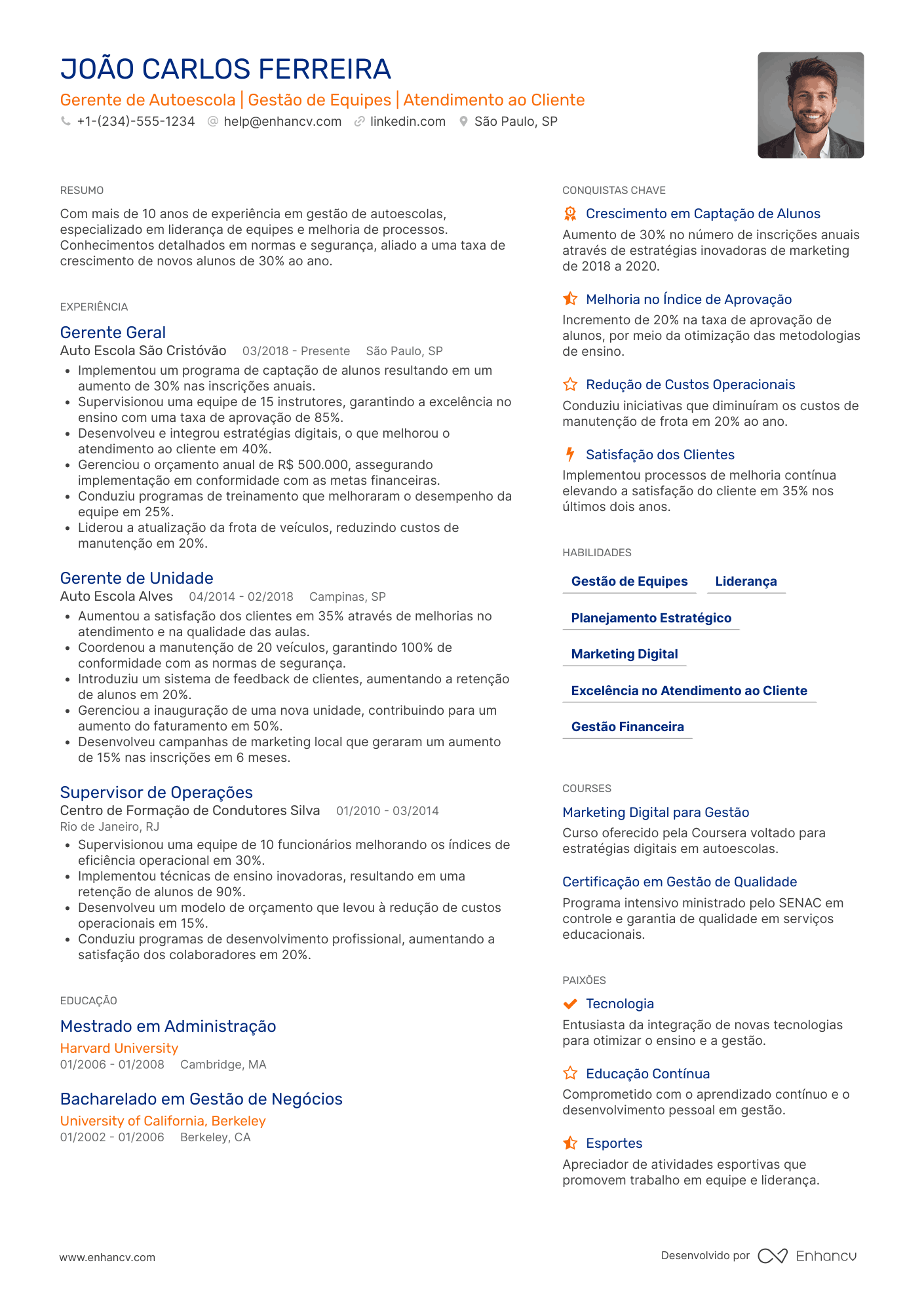 Gerente de auto escola