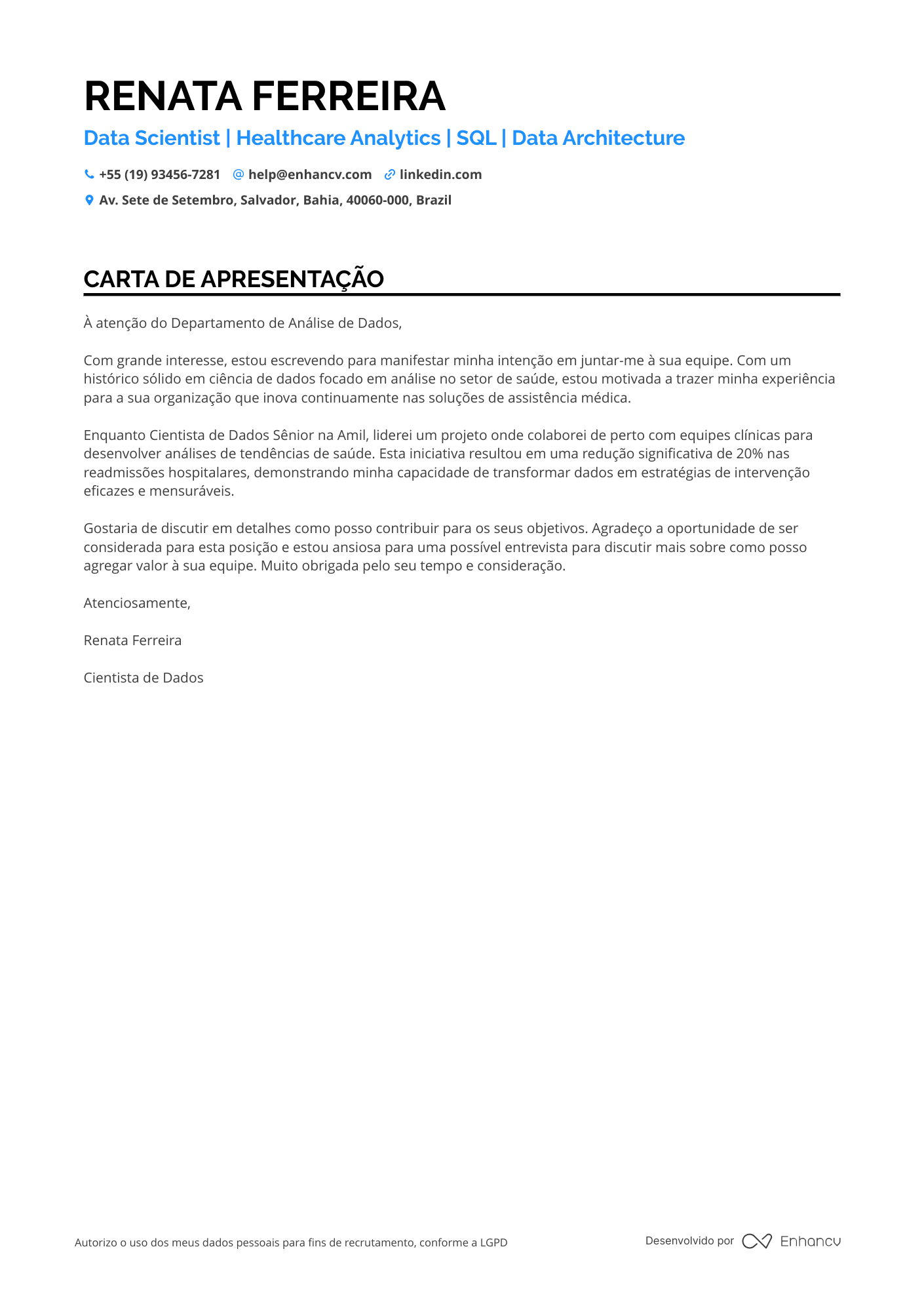 Cientista de Dados de Saúde