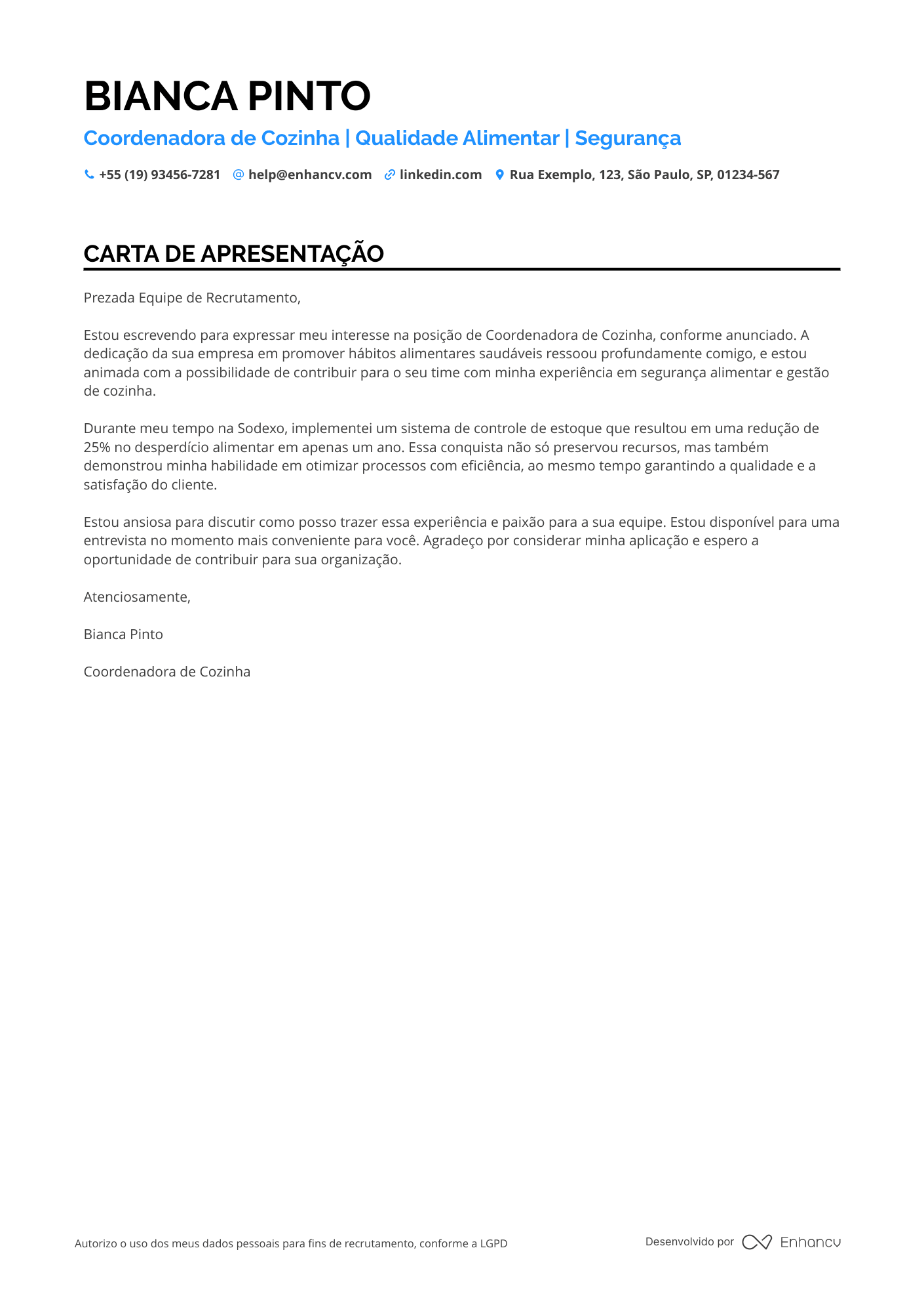 Cozinheiro de Escola