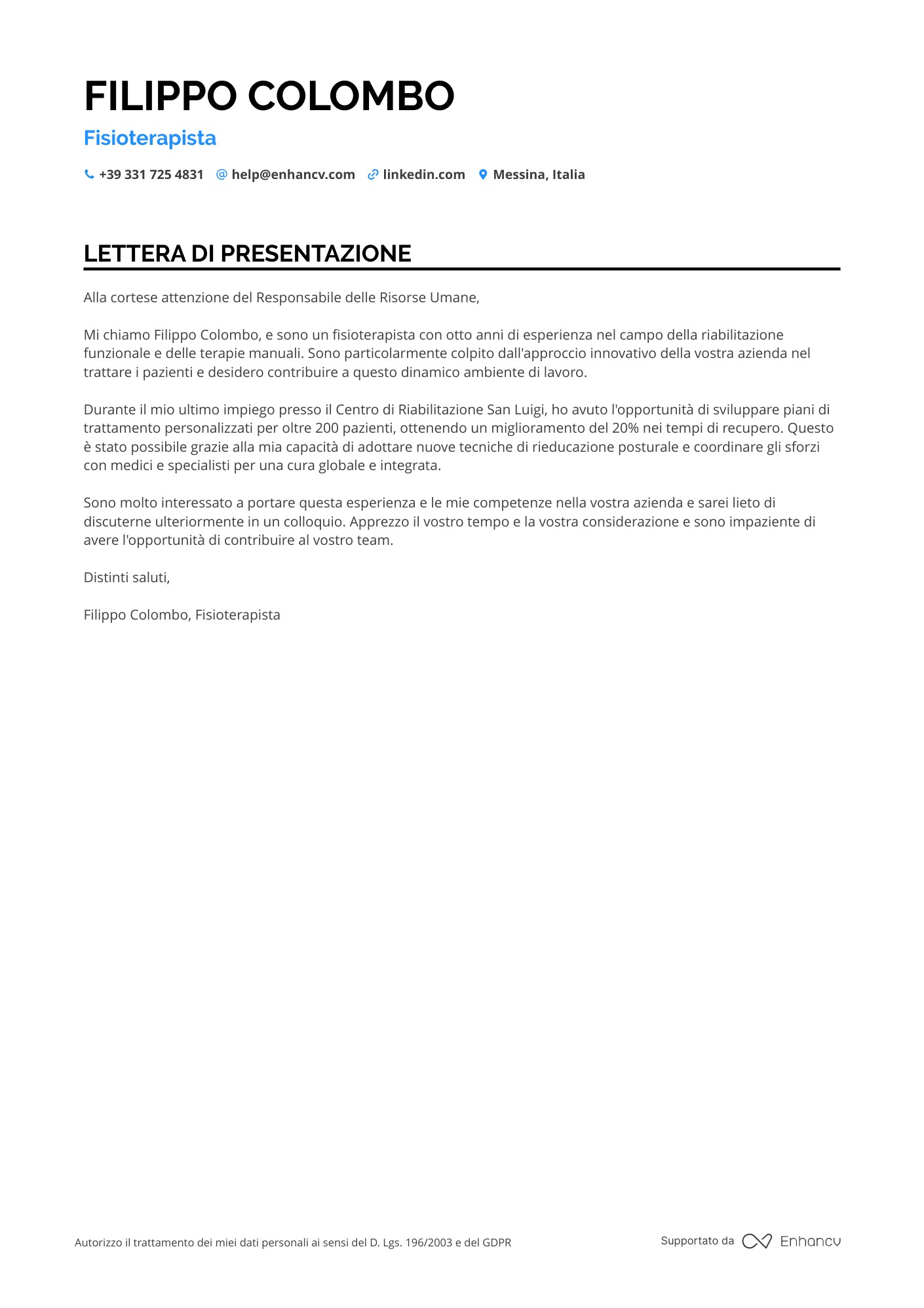 Fisioterapista in Riabilitazione Posturale