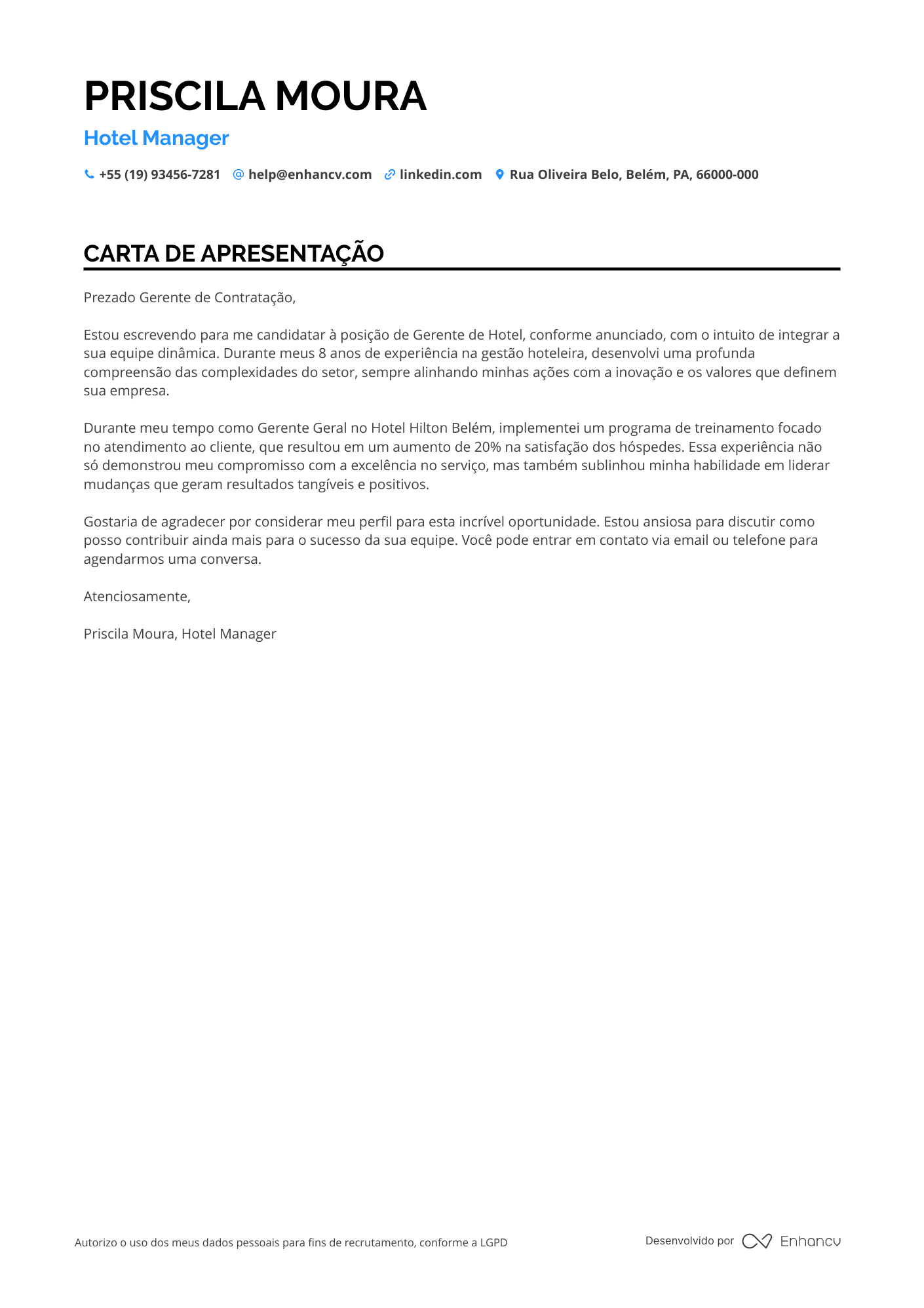 Gerente de Hotel