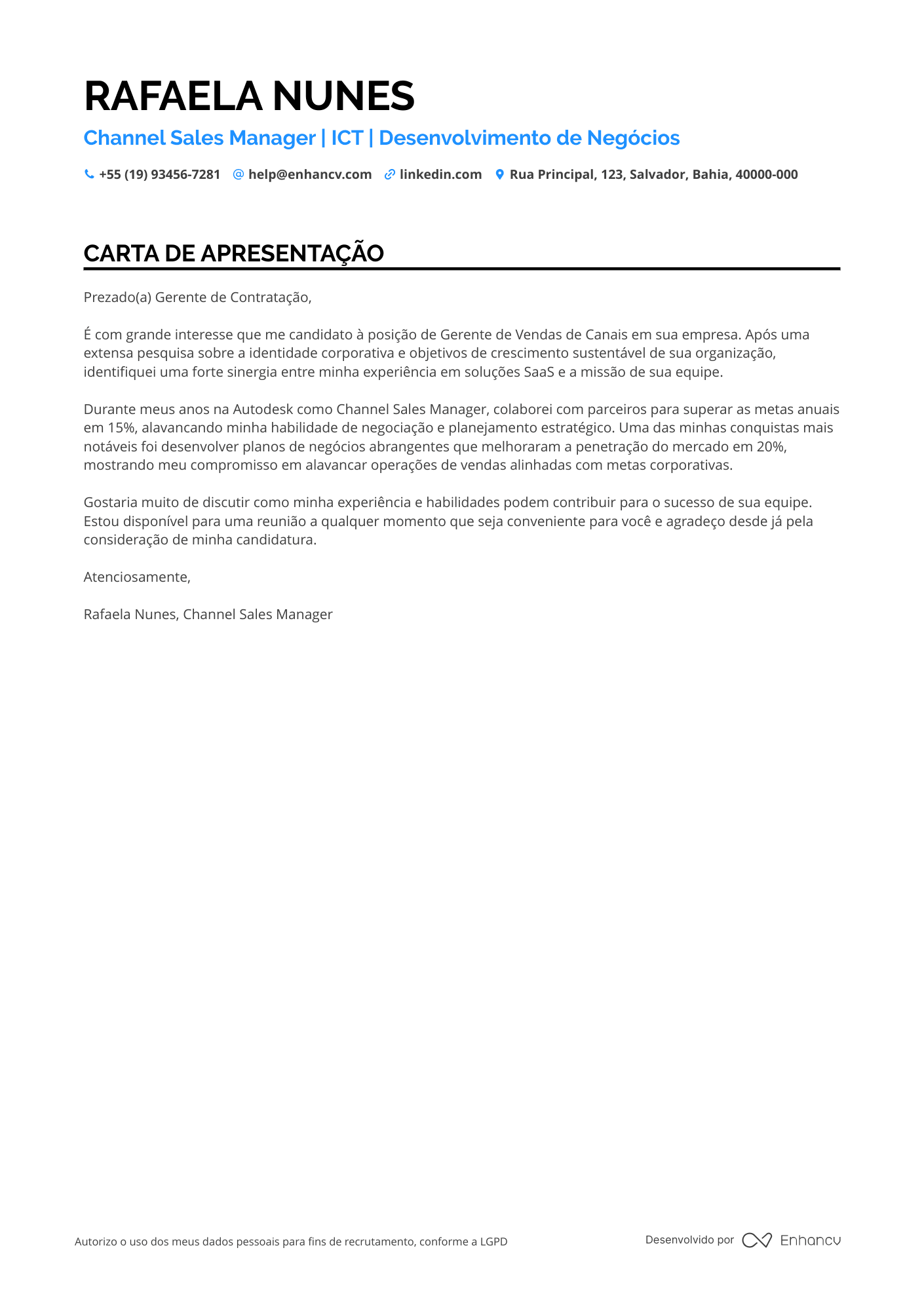 Gerente de Vendas de Automóveis