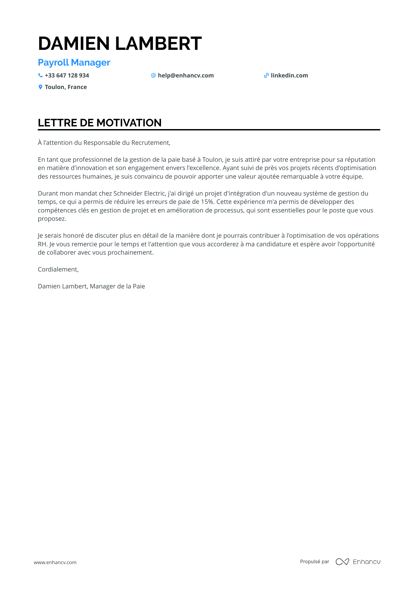 Gestionnaire de paie RH