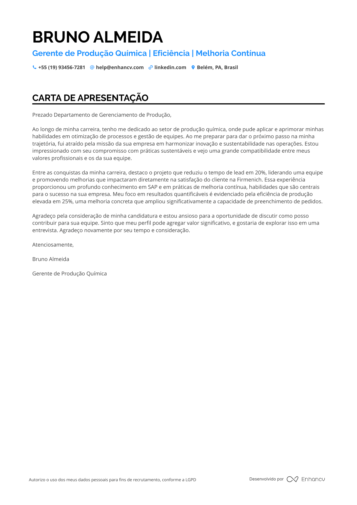 Gerente Geral de Produção