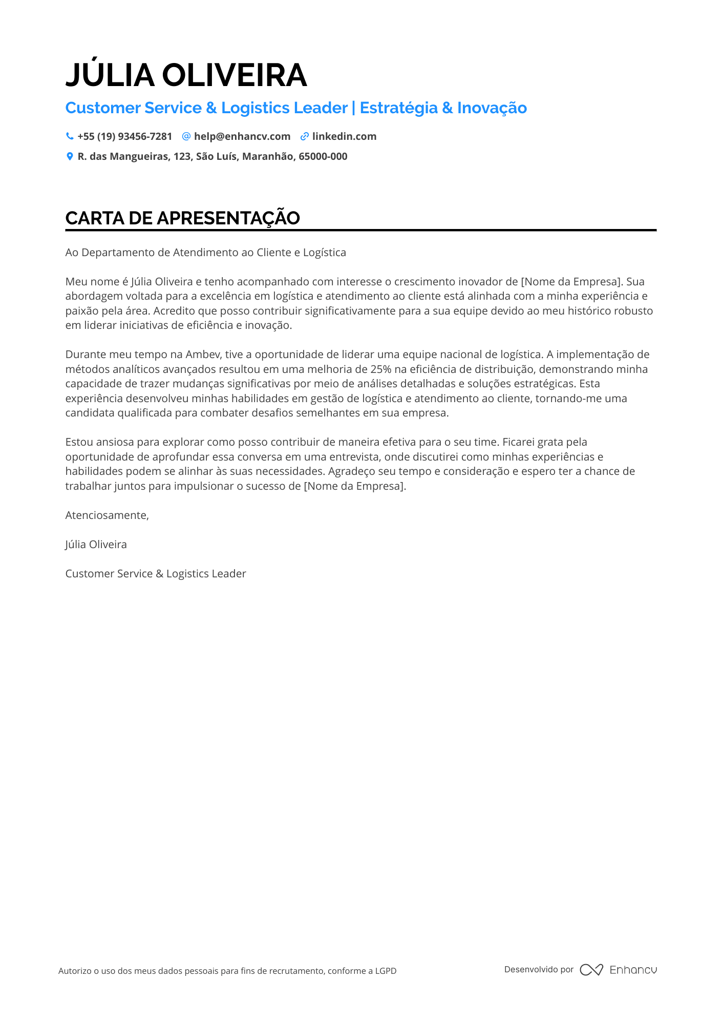 Gerente Geral de Logística