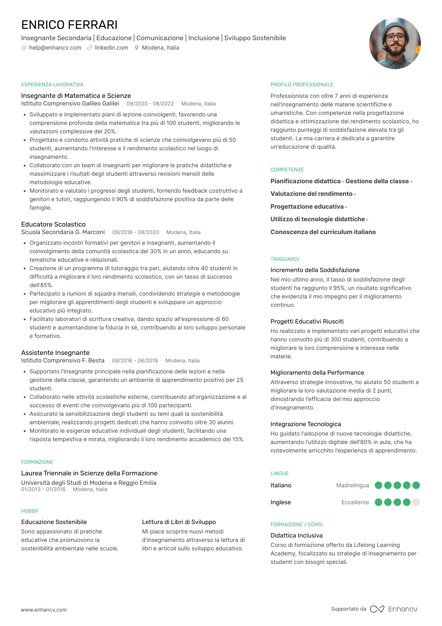Insegnante scuola secondaria