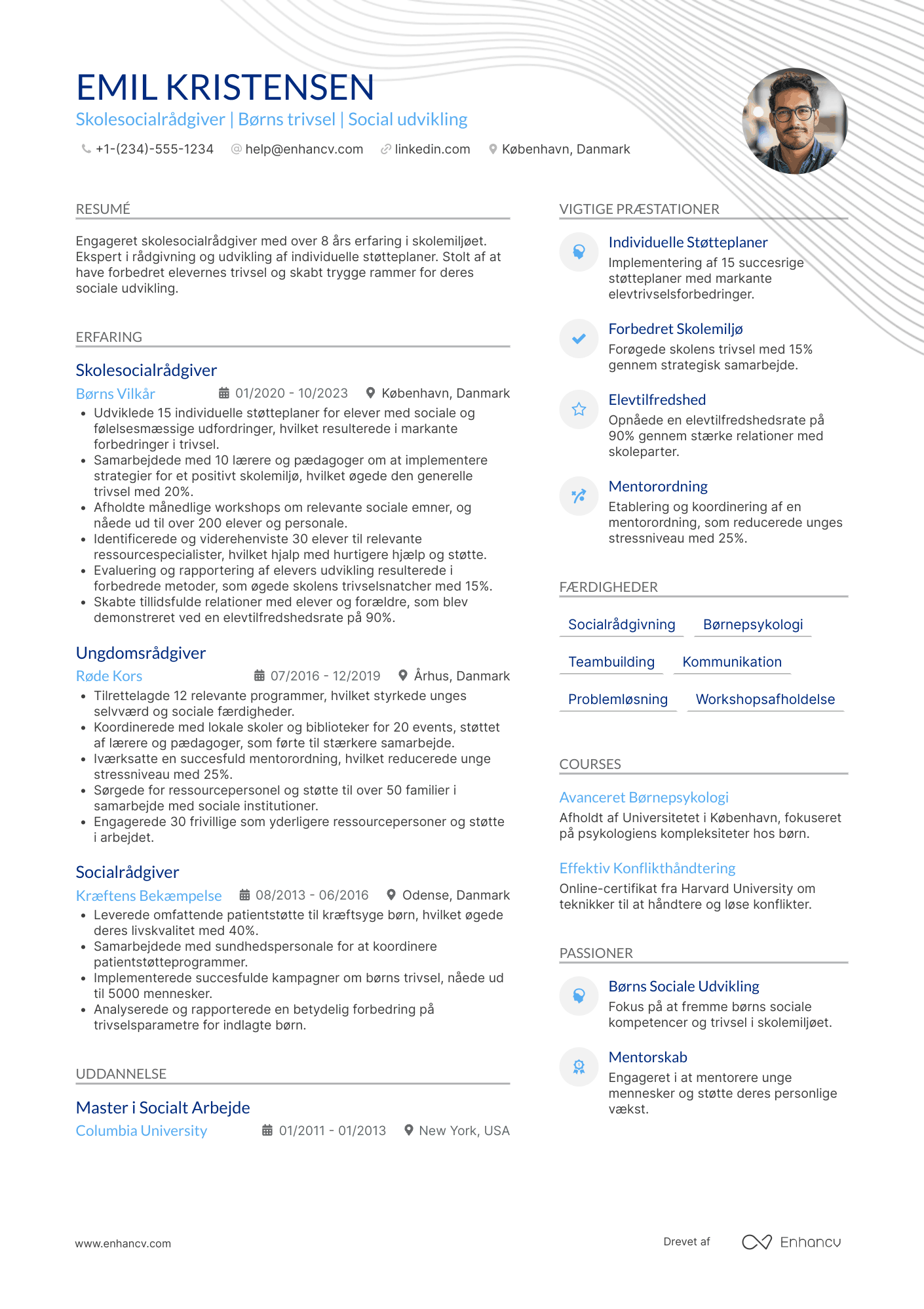 CV til Skolesocialrådgiver