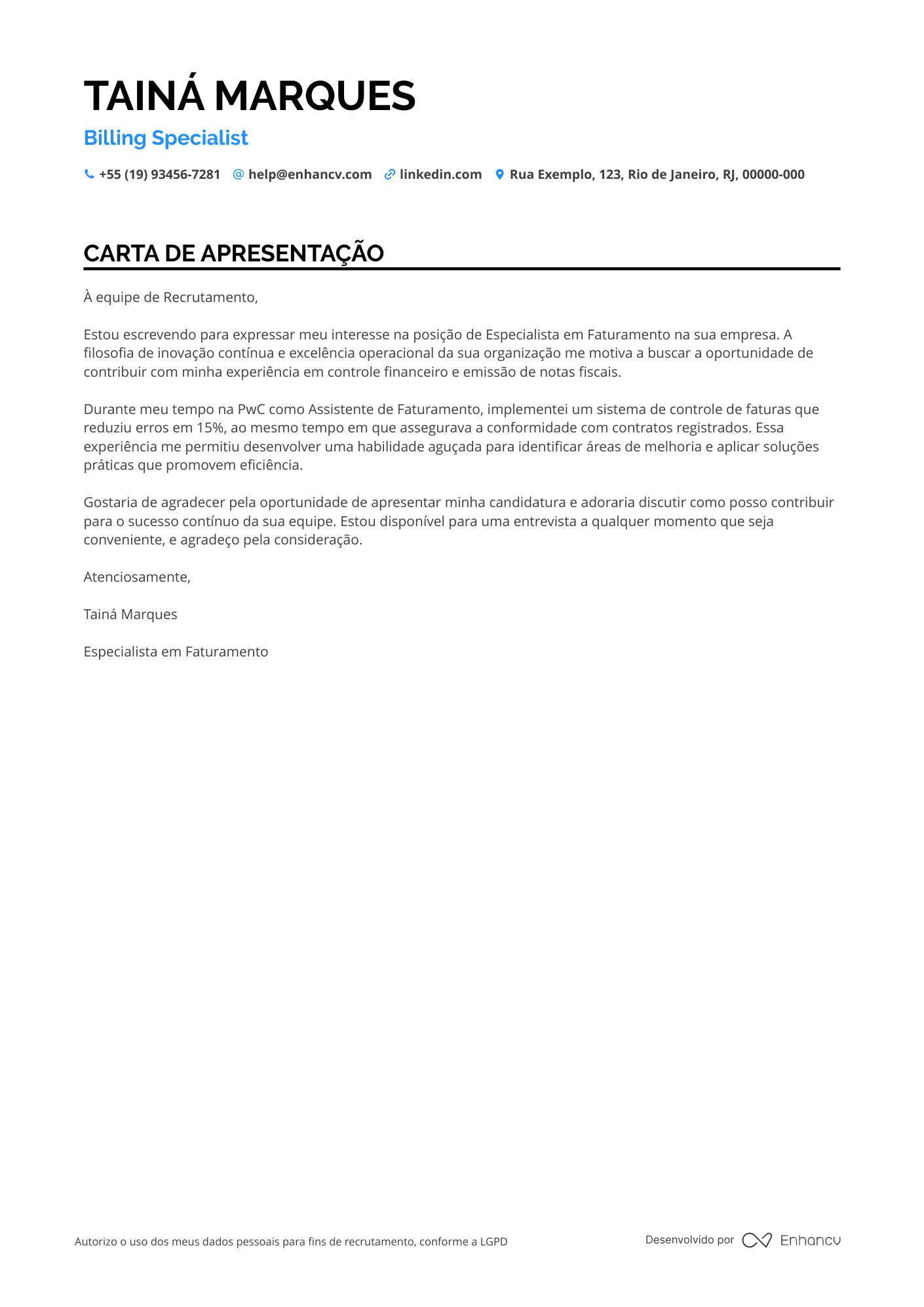 Assistente Financeiro Júnior