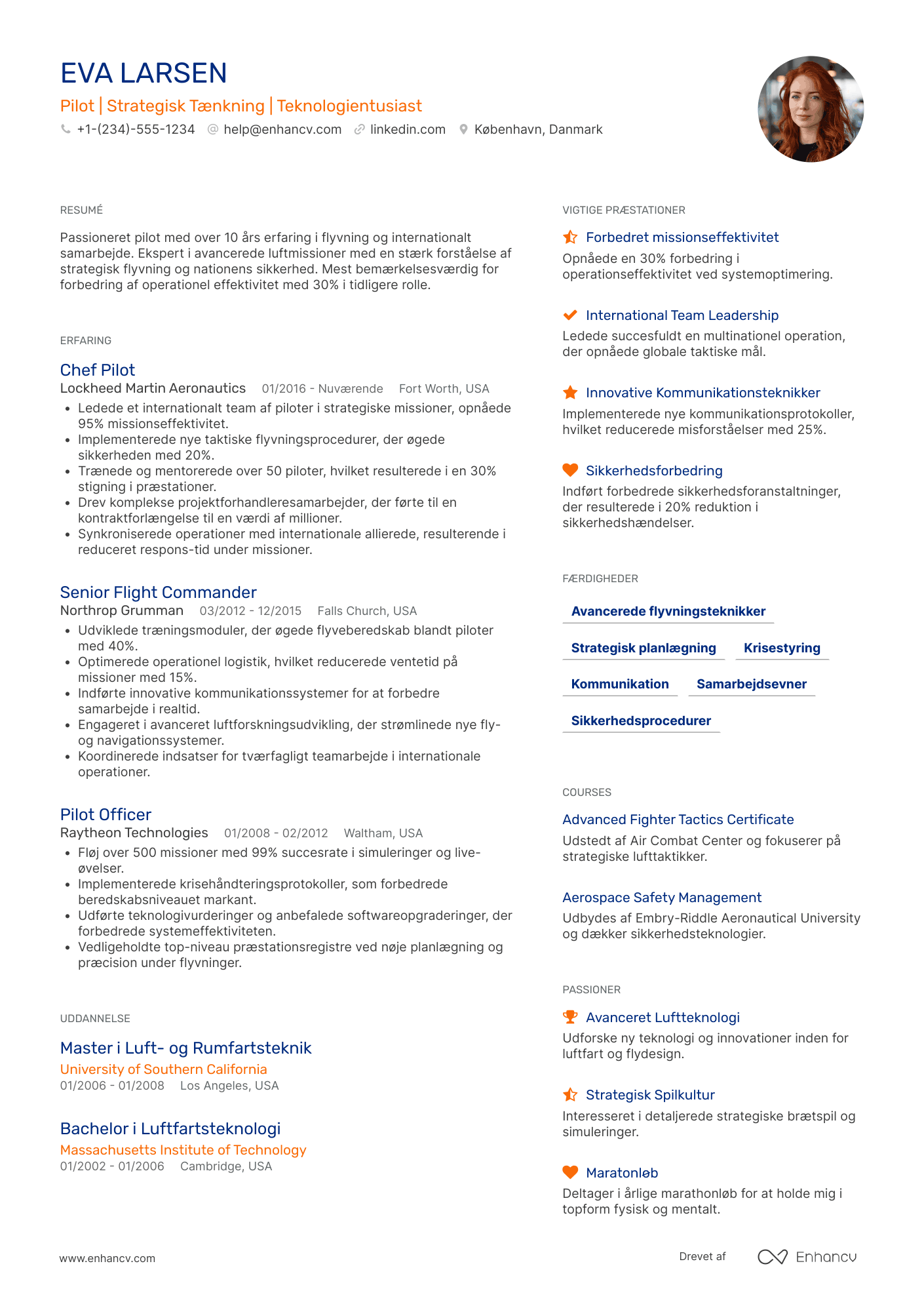 CV til Jagerpilot