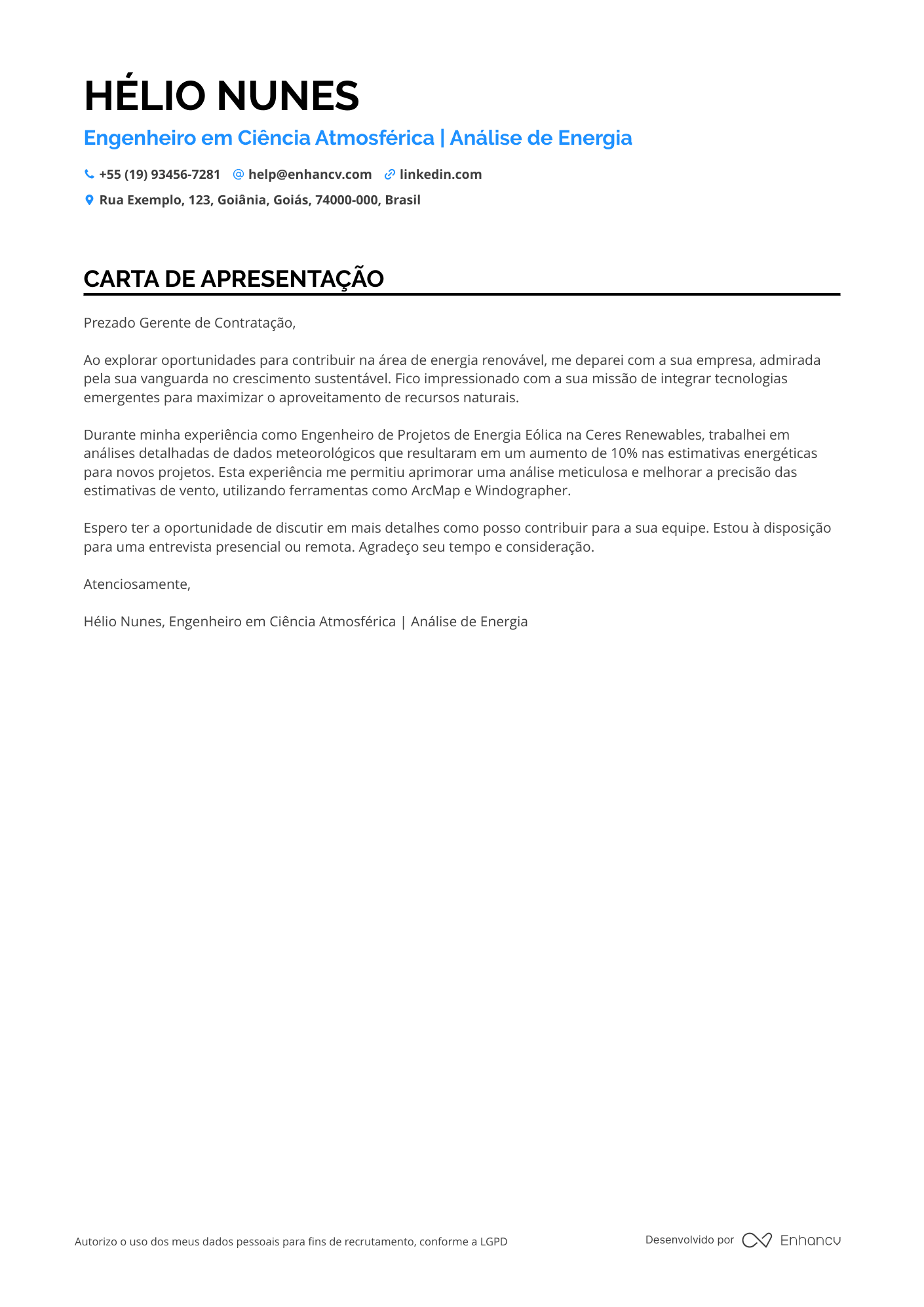 Pesquisador em Energia Renovável