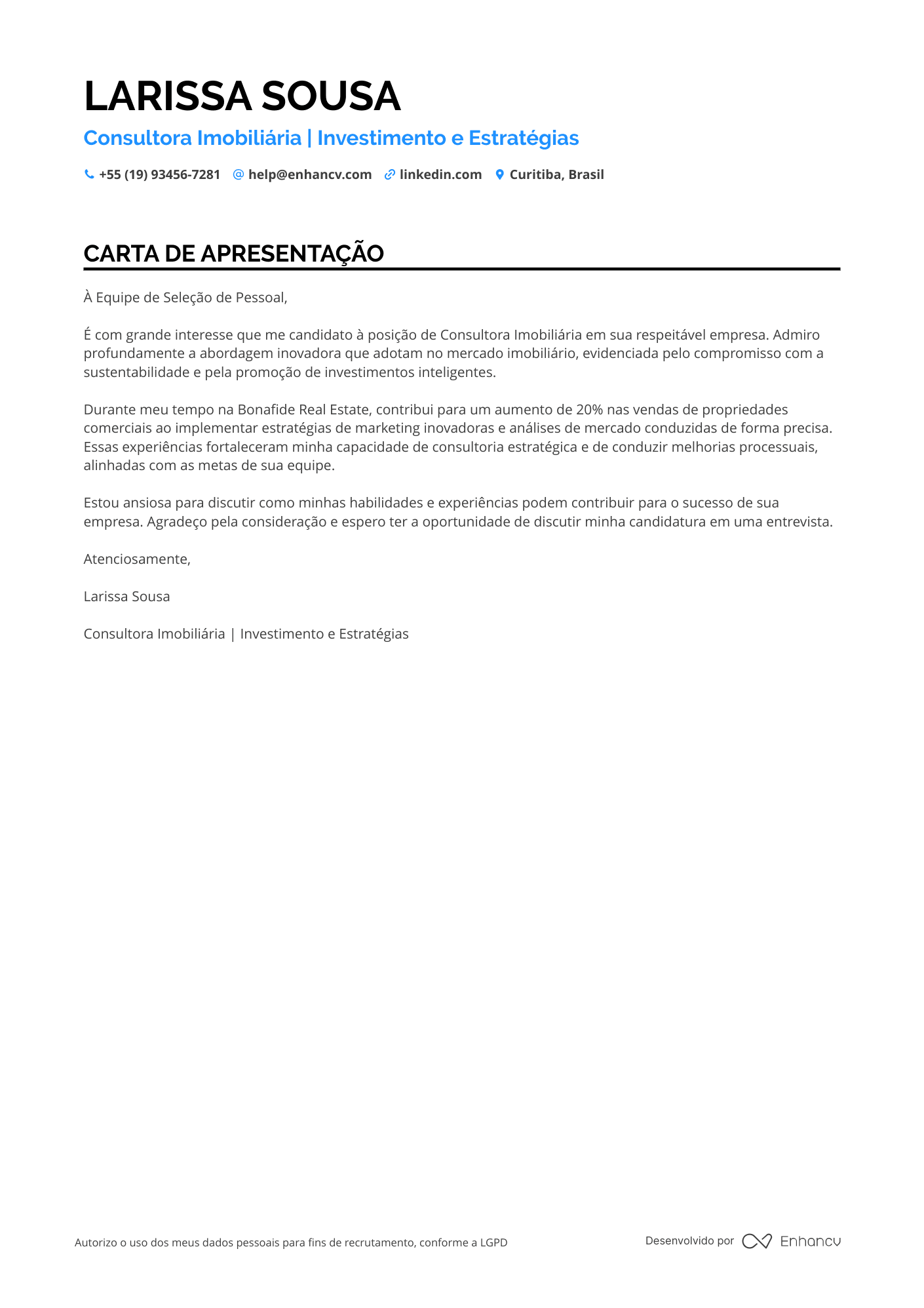 Corretor de imóveis Júnior