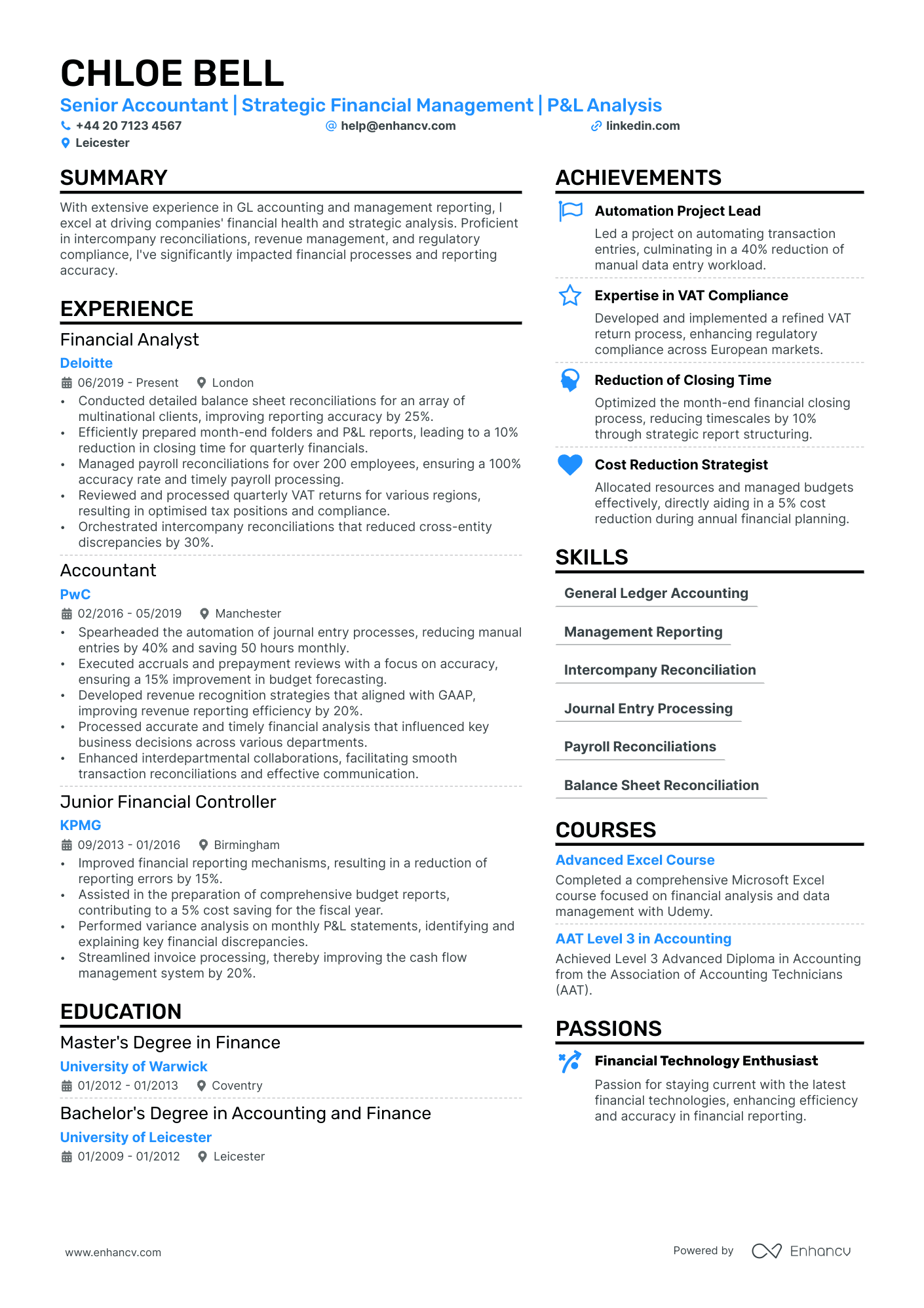 Accounting CV