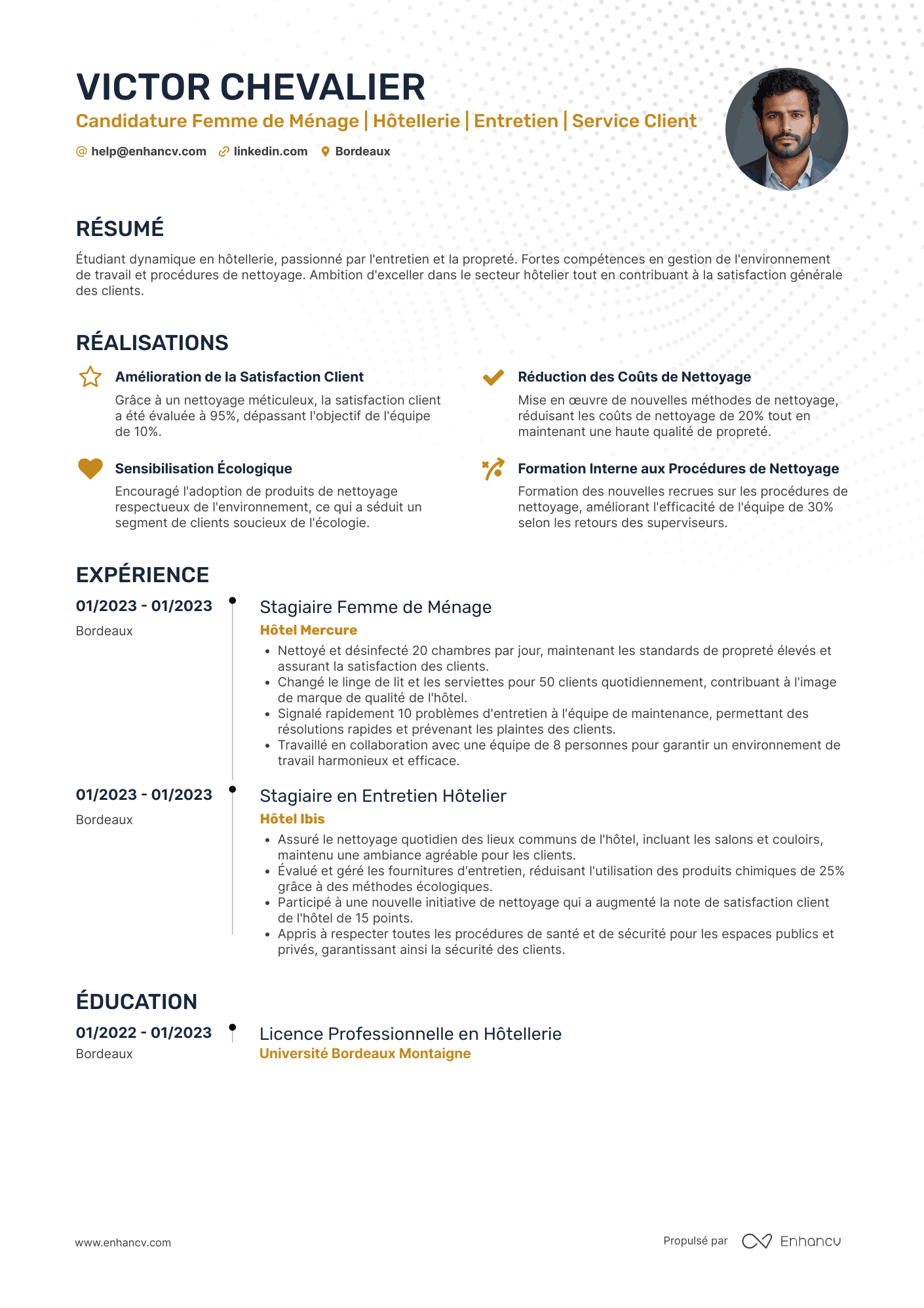 Femme de ménage en hôtellerie