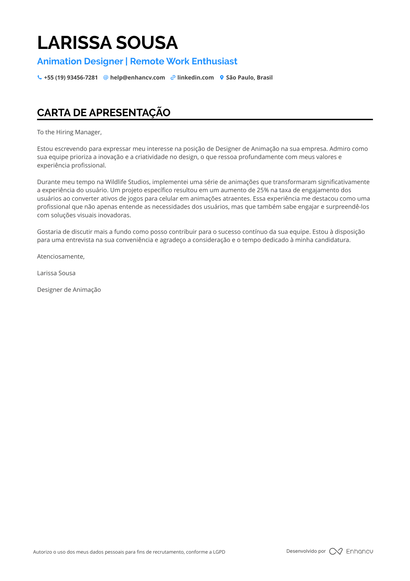 Designer de Animação