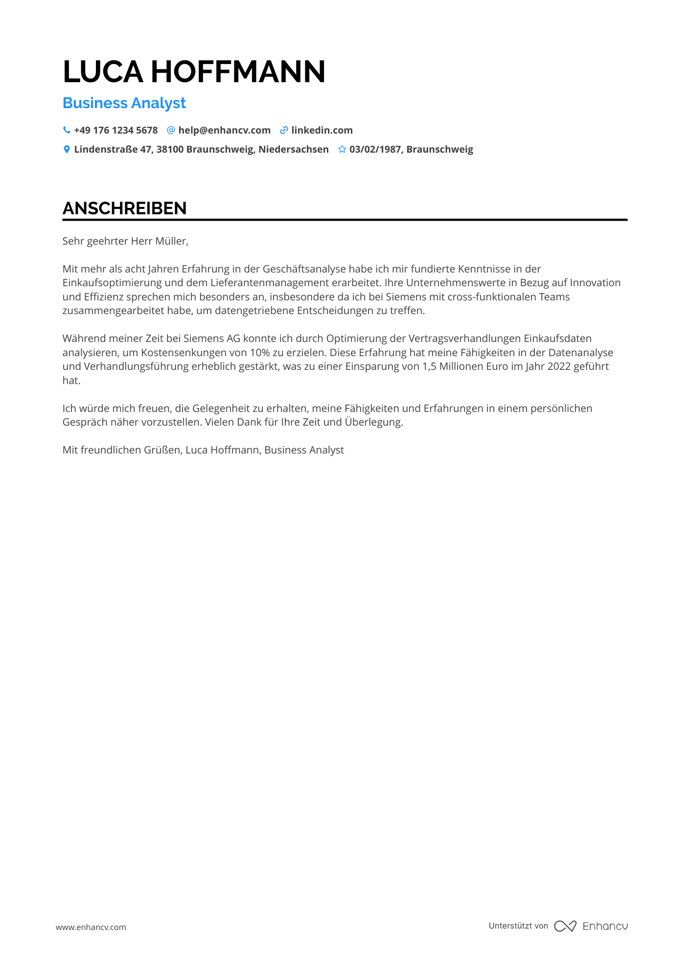 Business Analyst für Einkauf