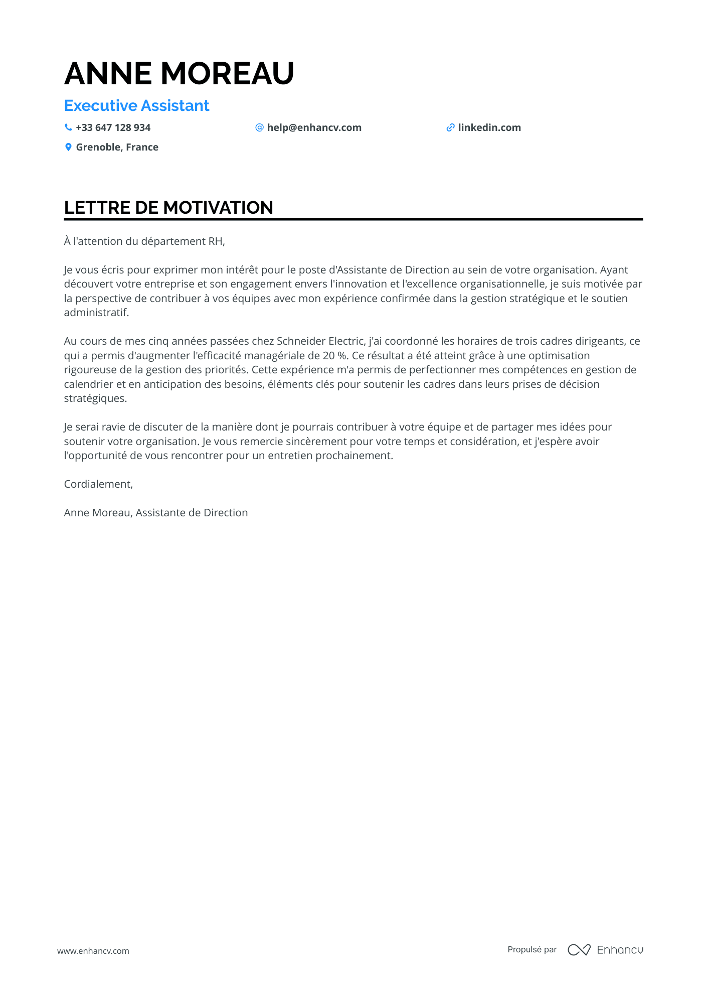 Assistant de Direction Confirmé