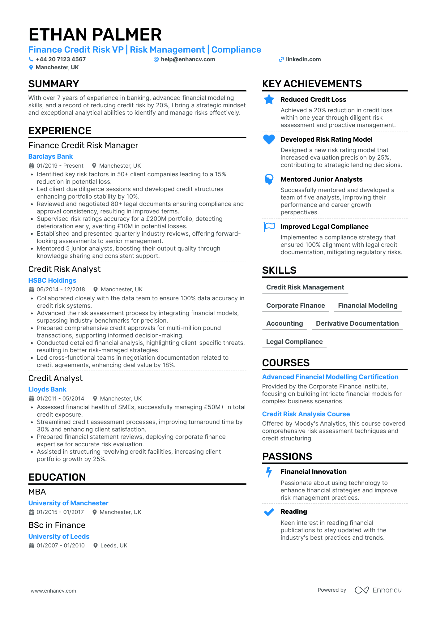 Finance Manager in Telecommunications