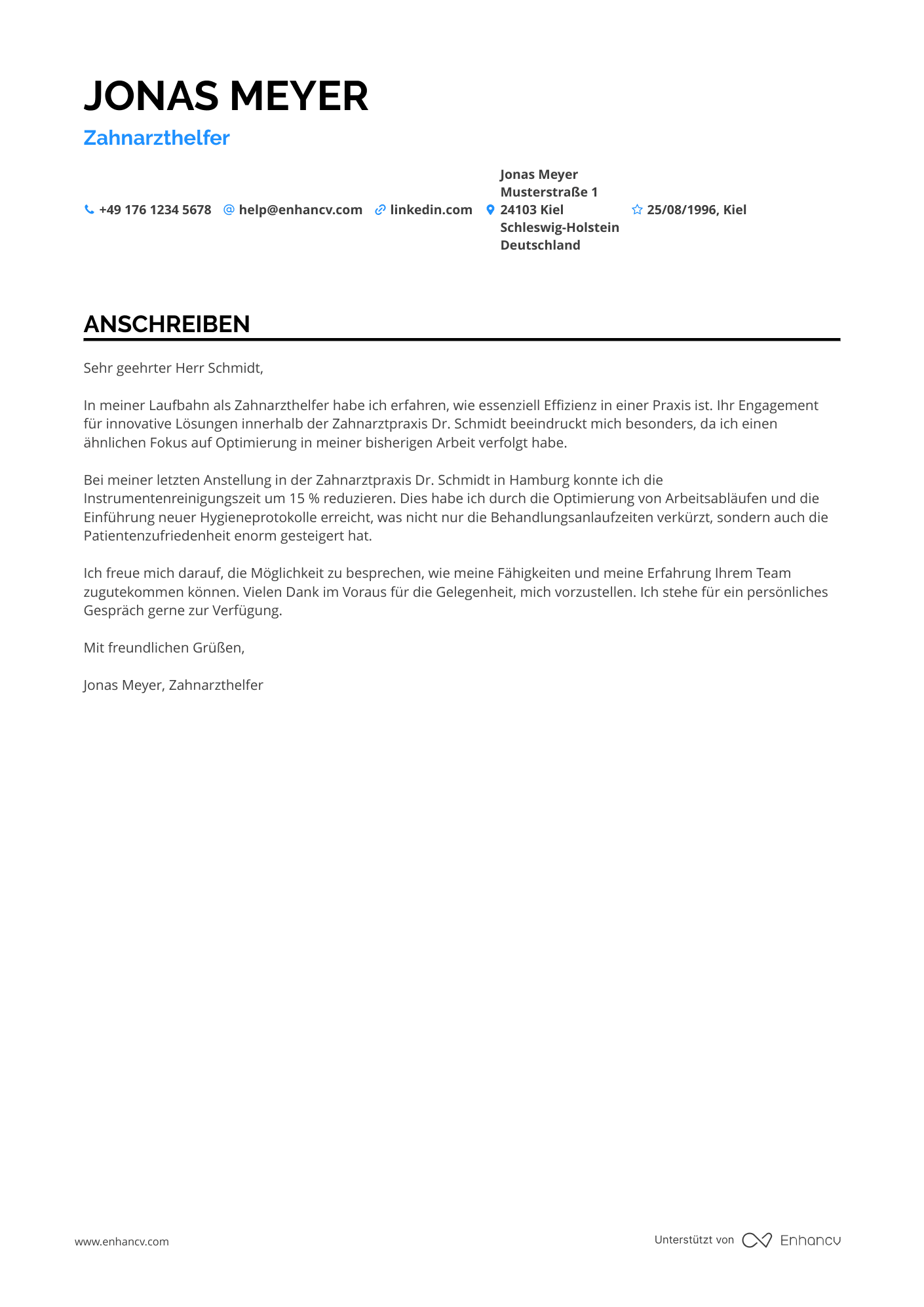 Zahnarzthelferin in der Gemeinschaftspraxis