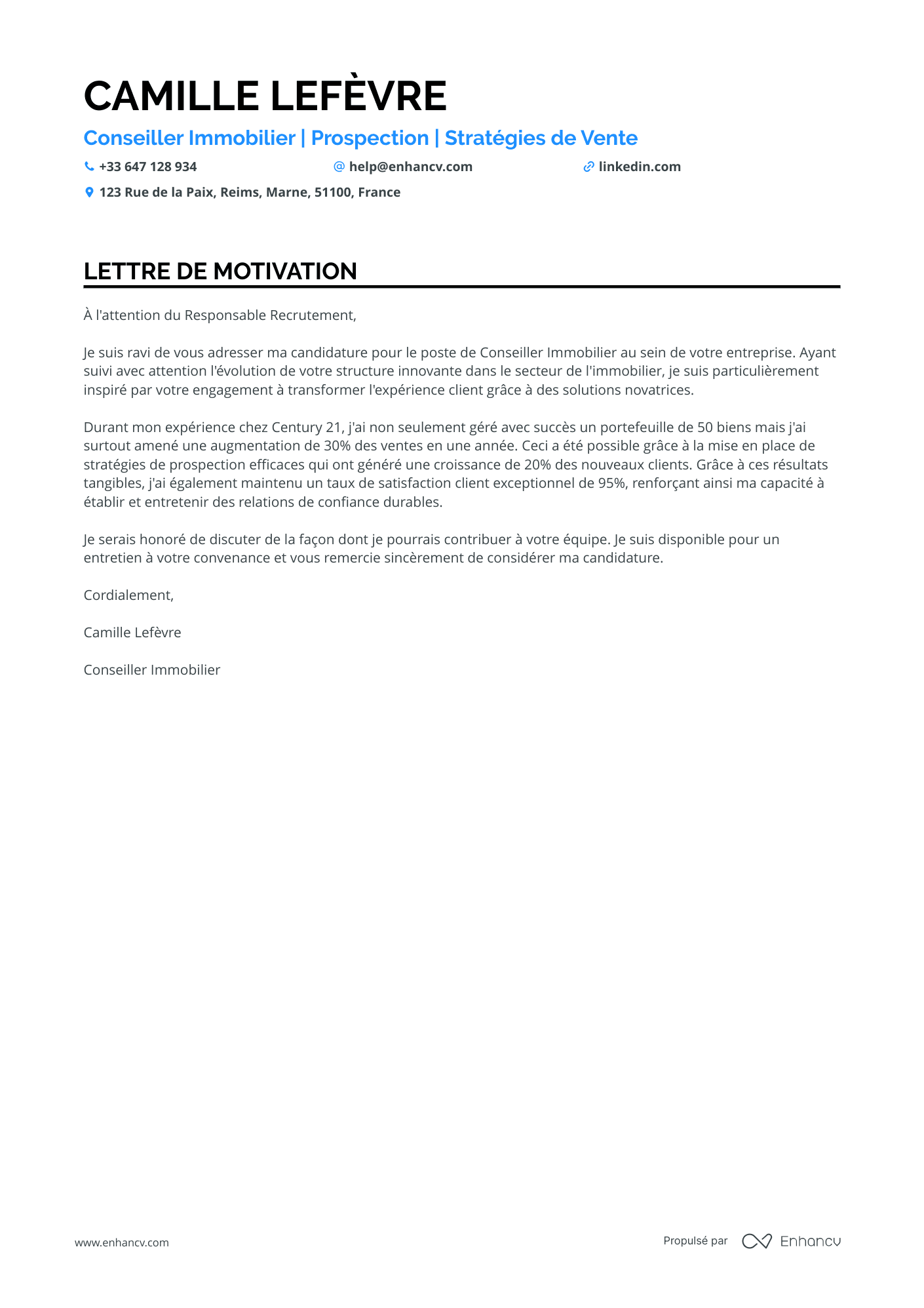 Agent Immobilier Responsable d'Agence