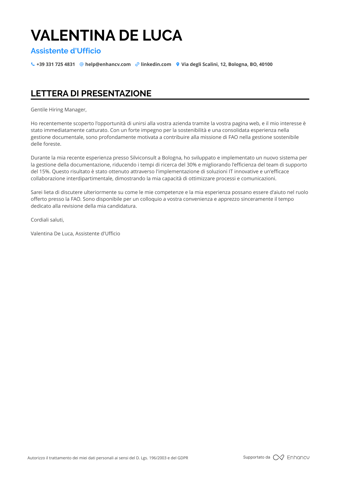 Assistente di Risorse Umane