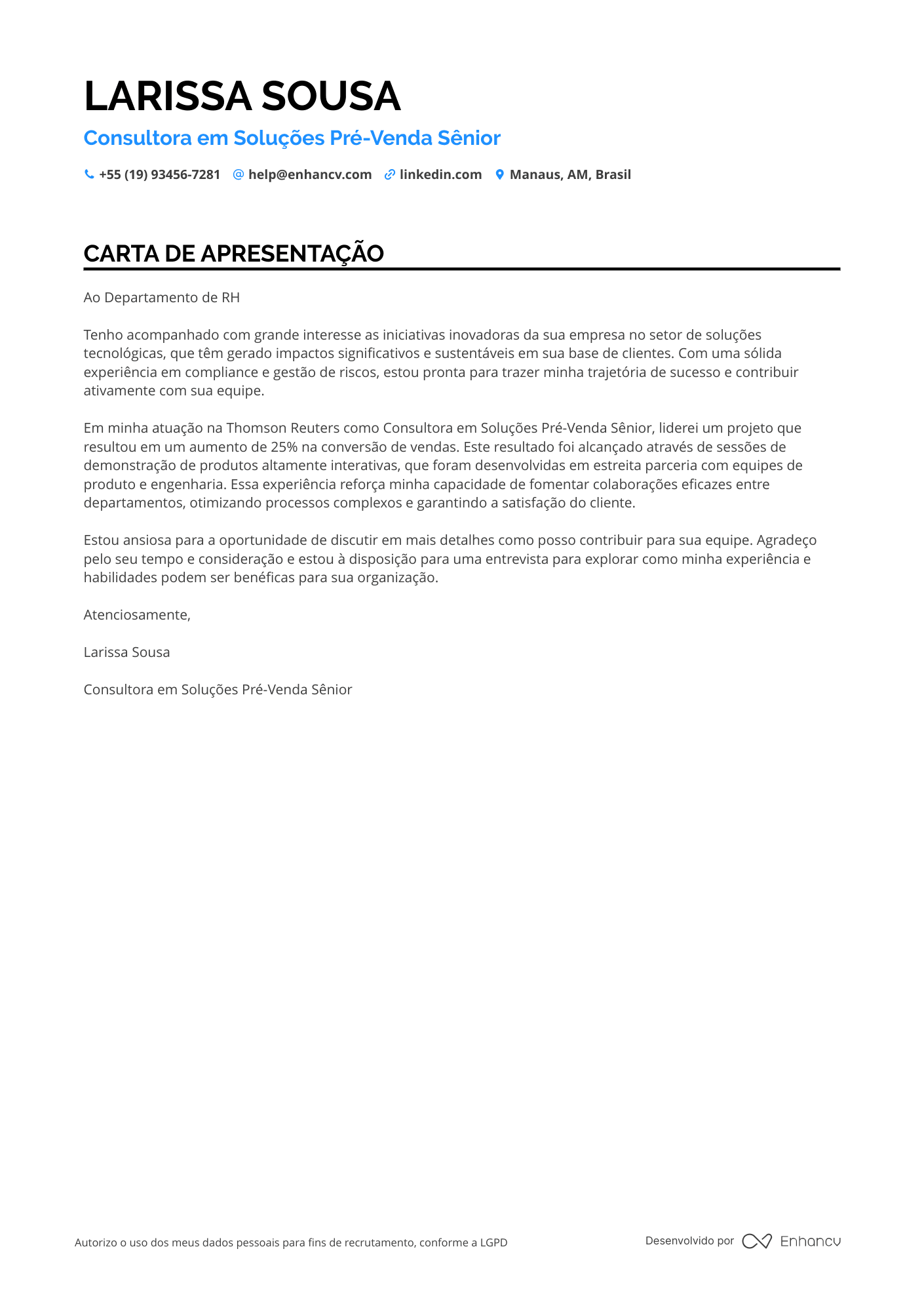 Consultor de Vendas de Varejo