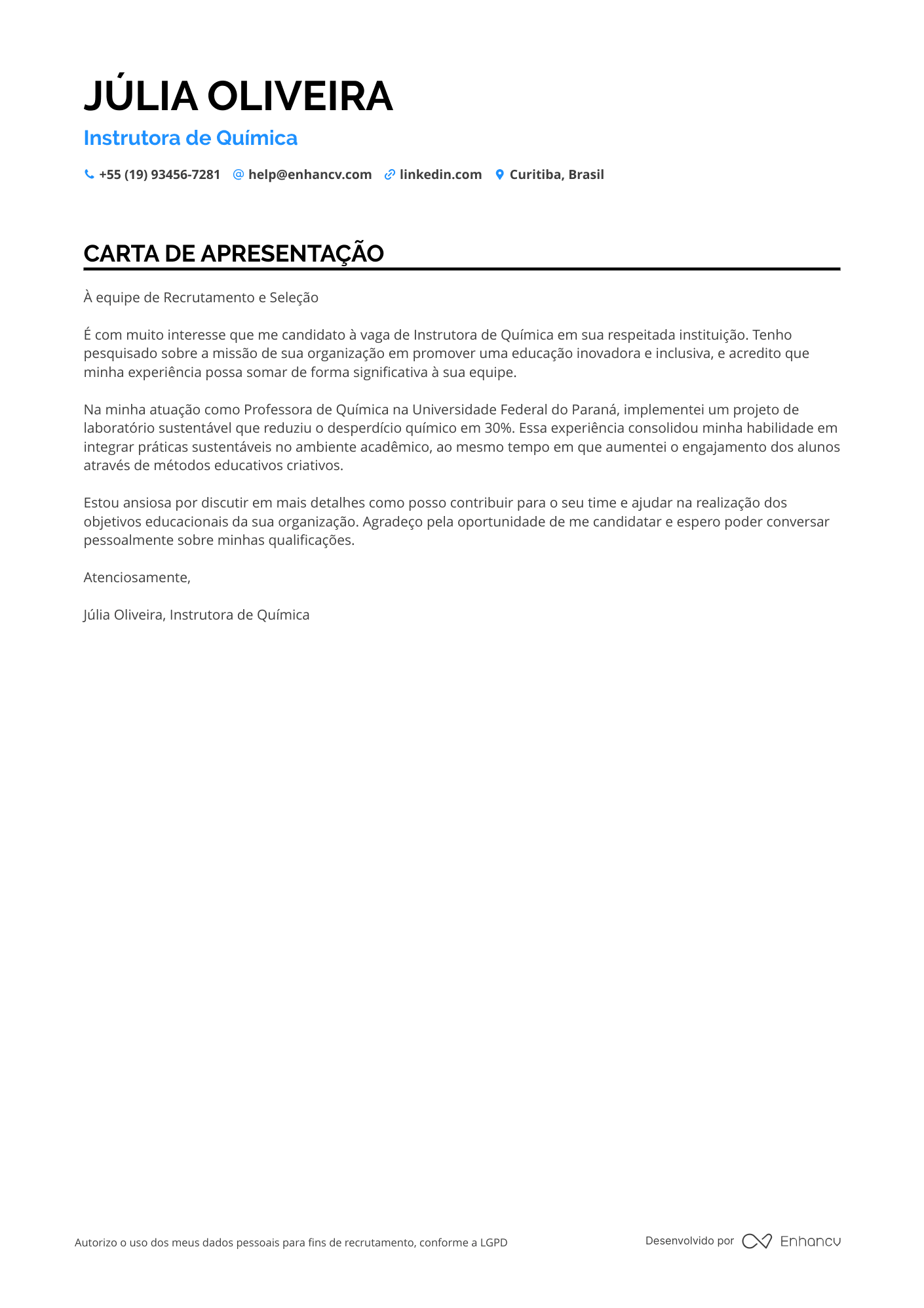 Professor Titular de Química