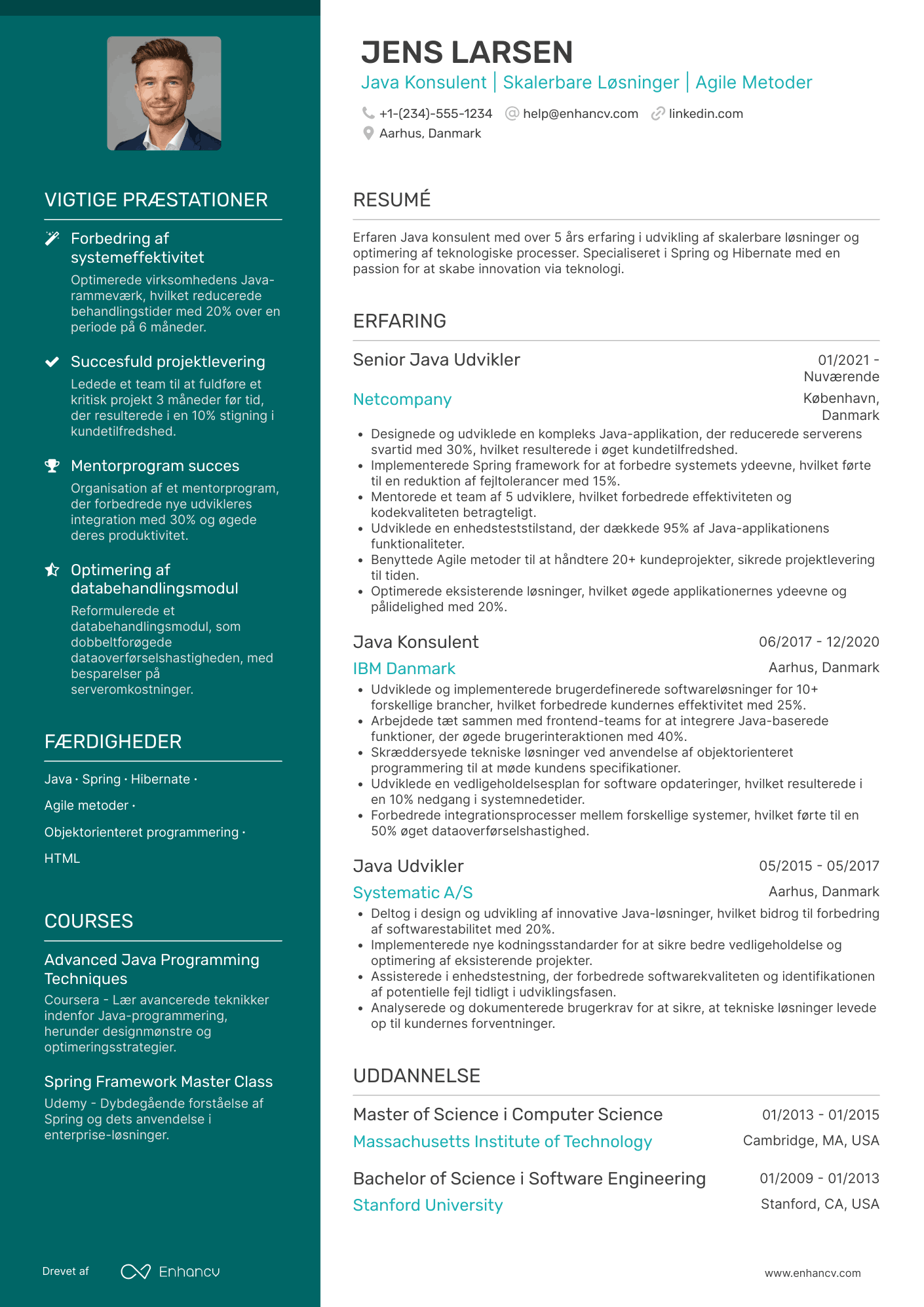 CV til Java Konsulent