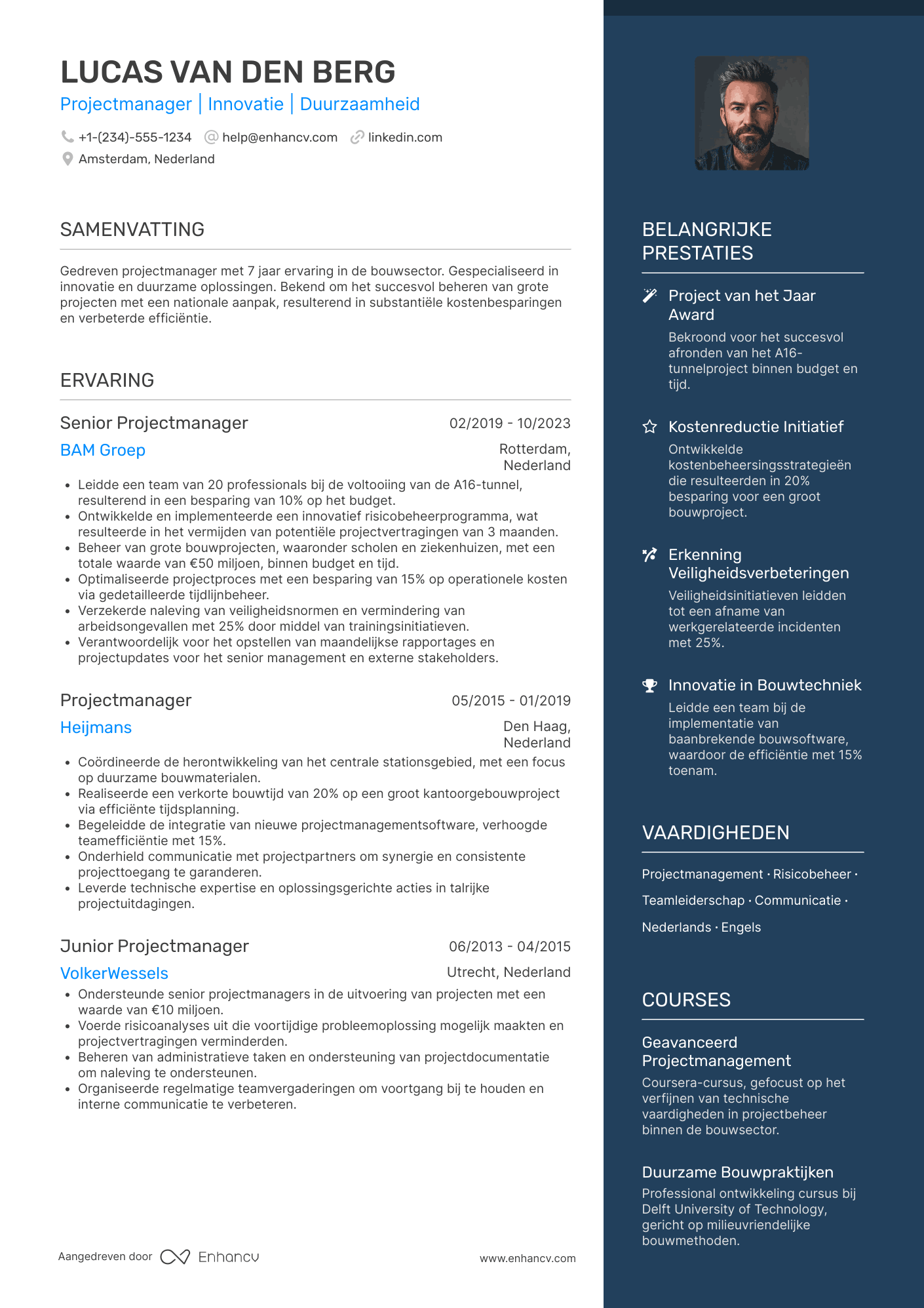 CV voor Project Manager