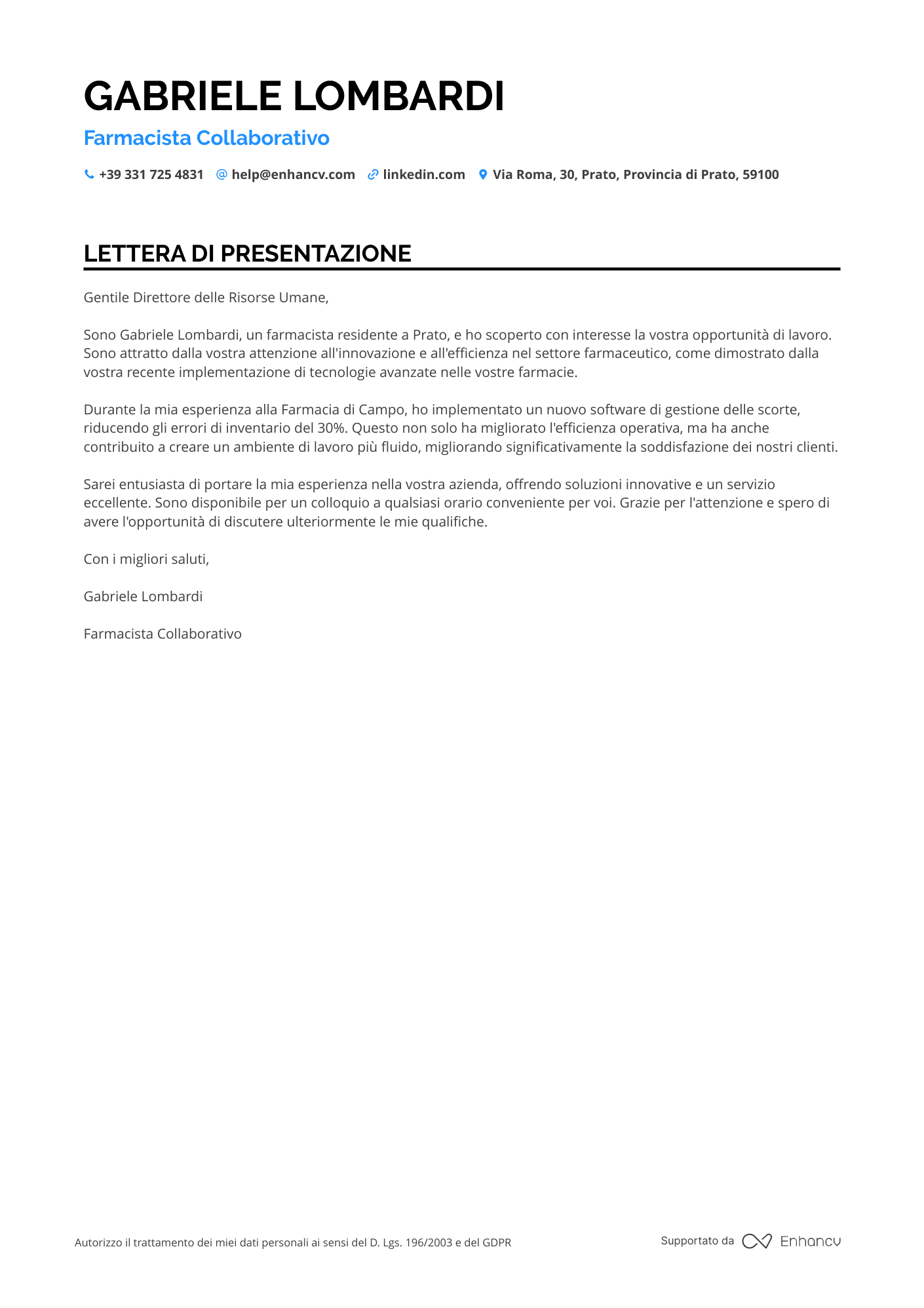 Farmacista Senza Esperienza