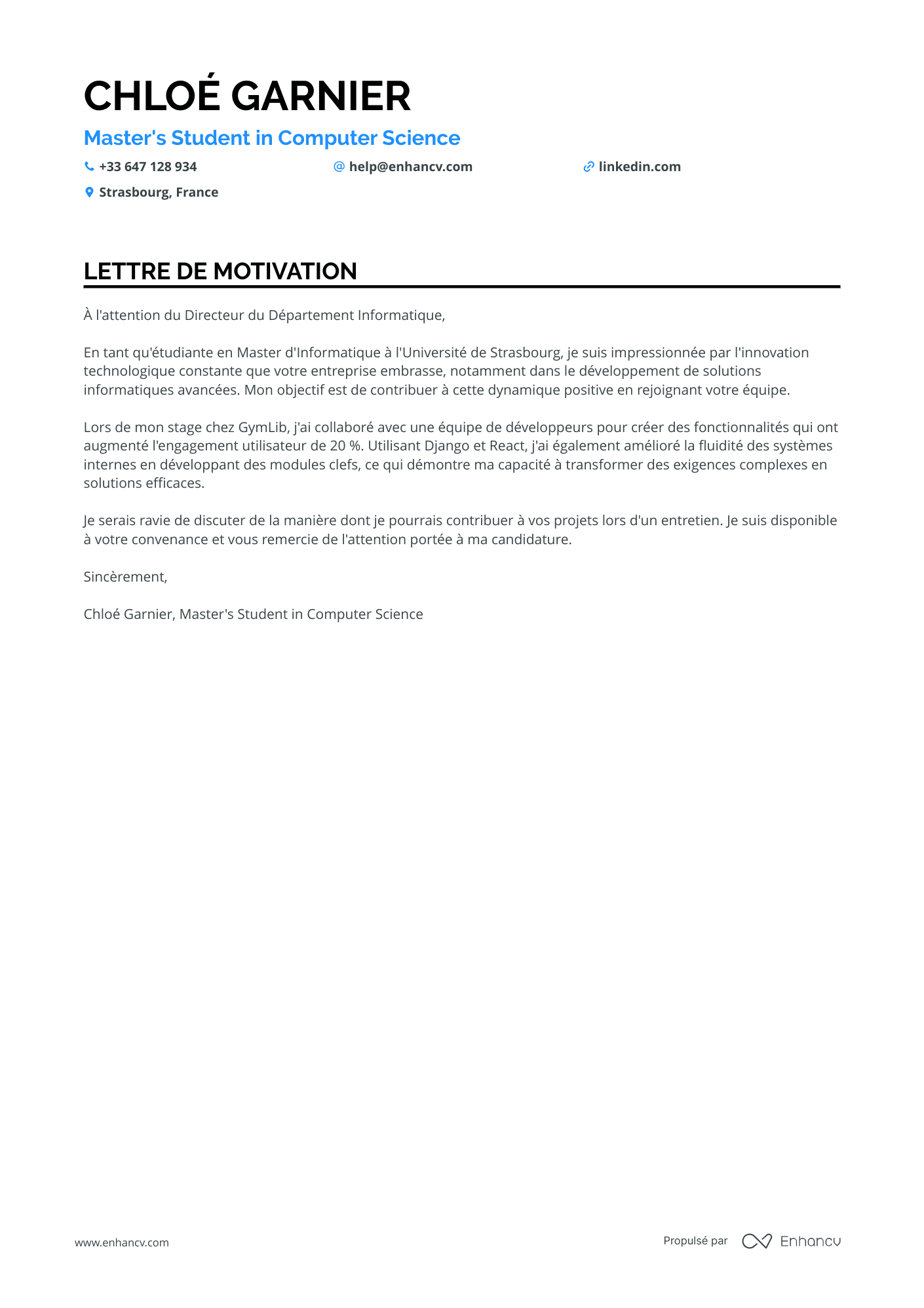 Étudiant Stagiaire en Informatique