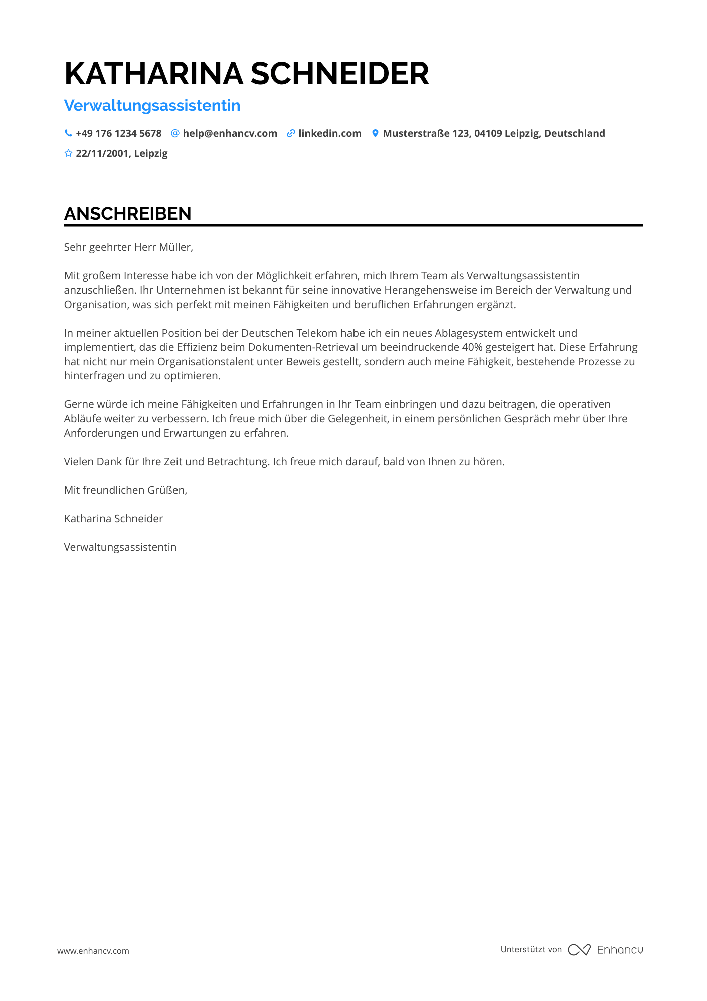 Einsteiger Verwaltungsassistent