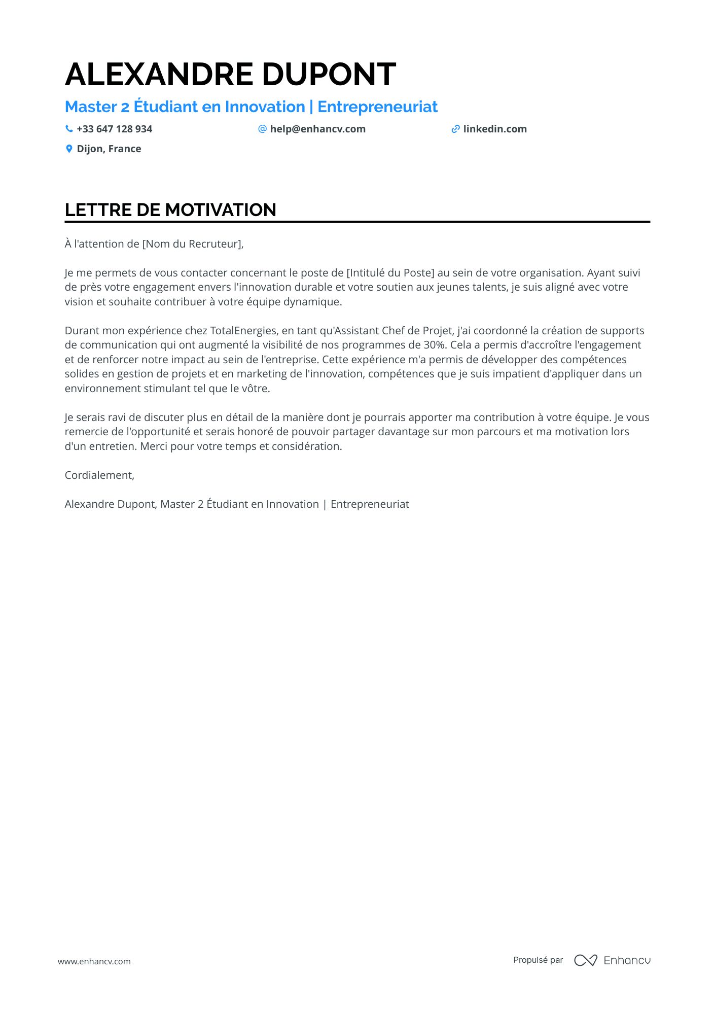 Chef de projet débutant