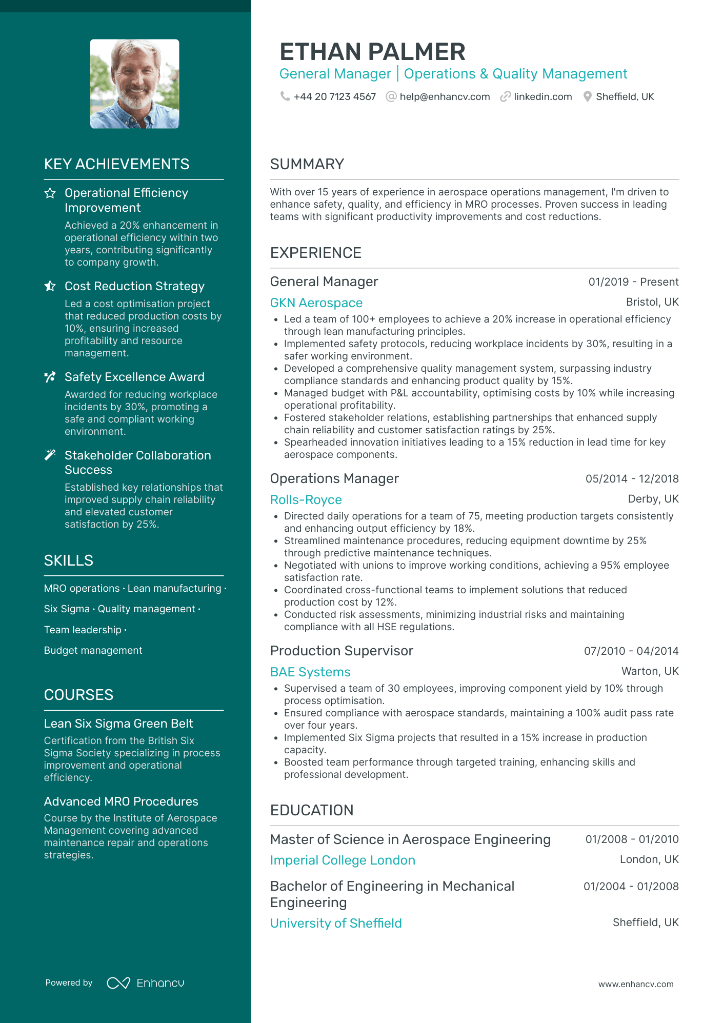 General Manager of Manufacturing
