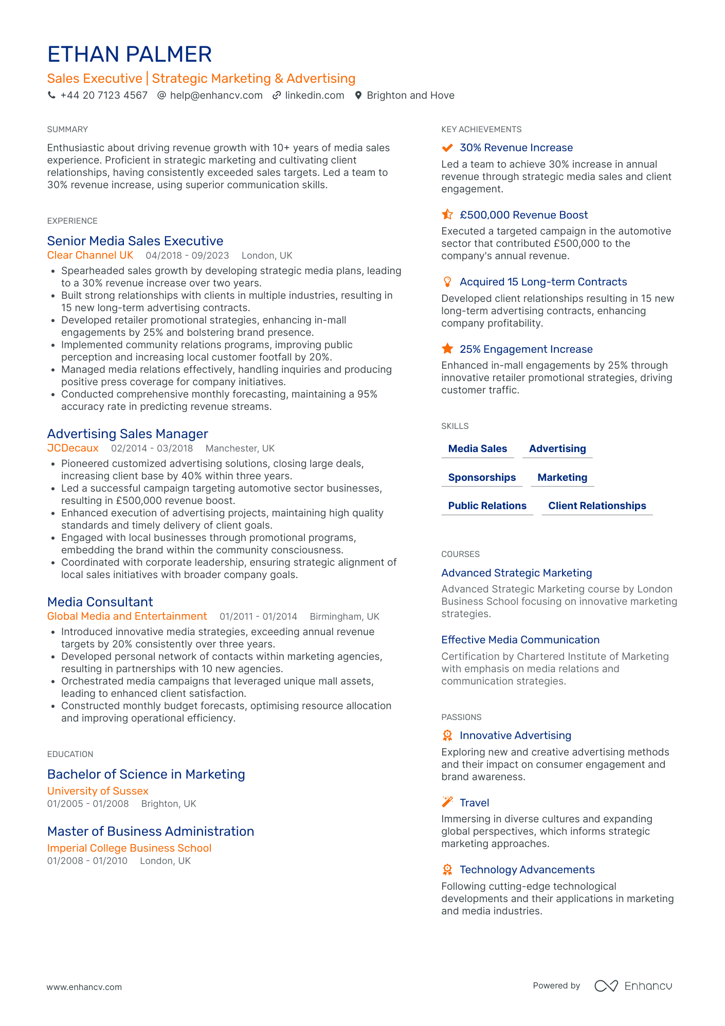 Finance Executive in Advertising