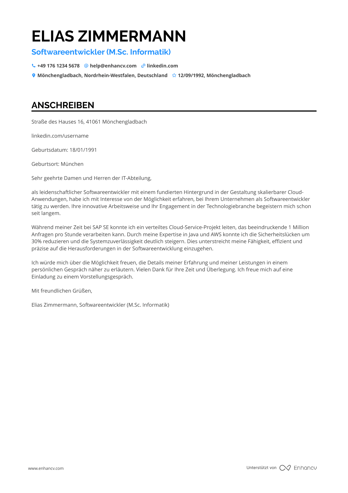 Softwareentwickler für Cloud Dienste